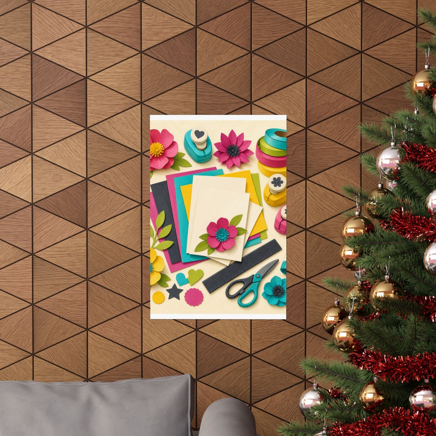 Bright Paper Crafting Hobby Poster
