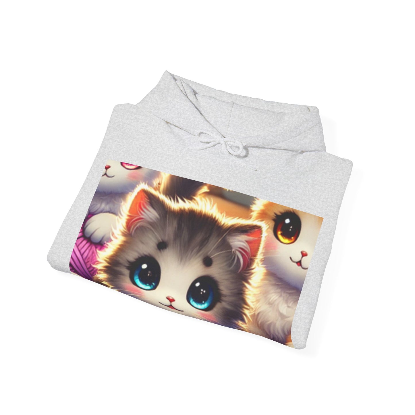 Cozy Yarn Kittens Cute Cat Lover Knitting Hoodie Gift for Crafters