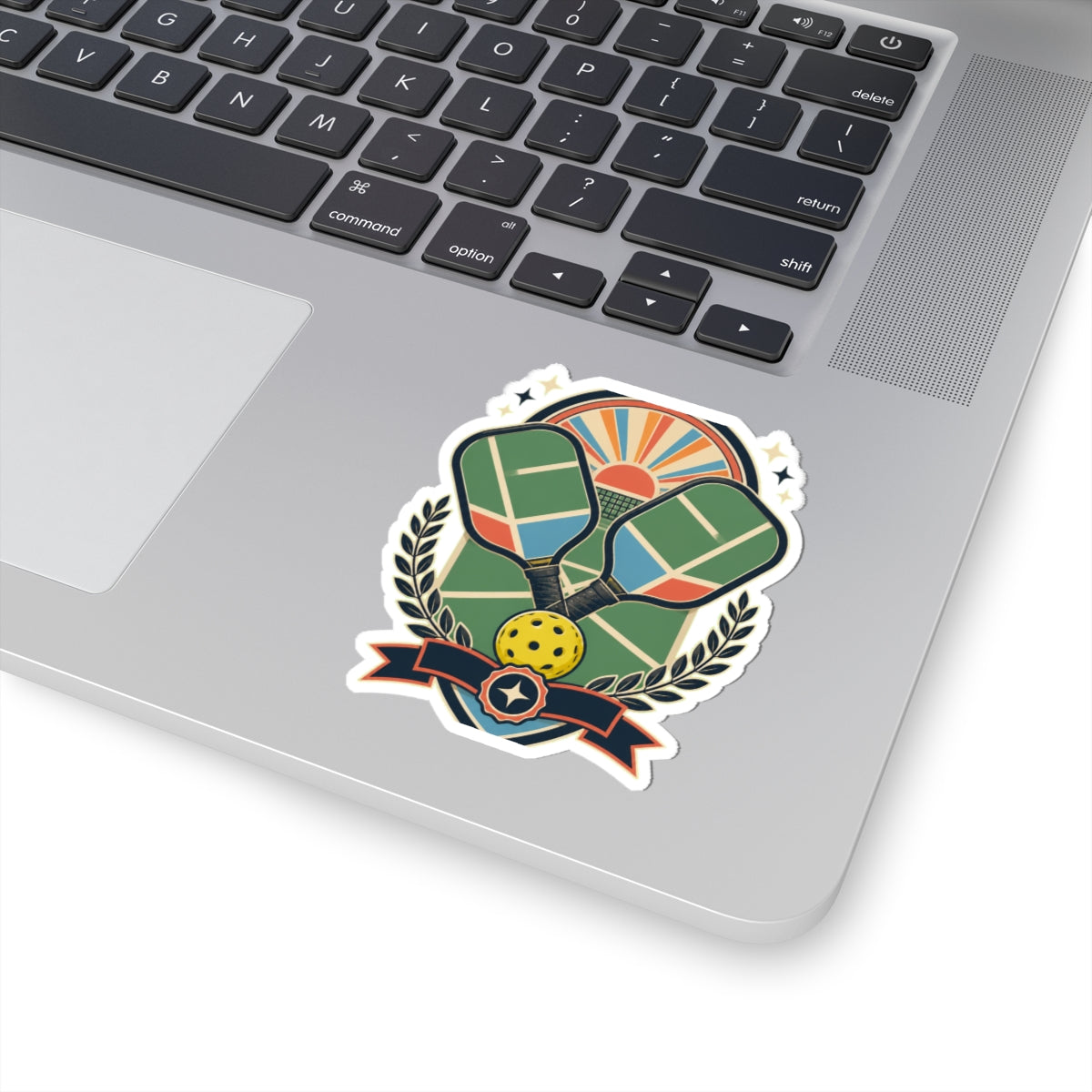 Retro Pickleball Court Club Sport Sticker