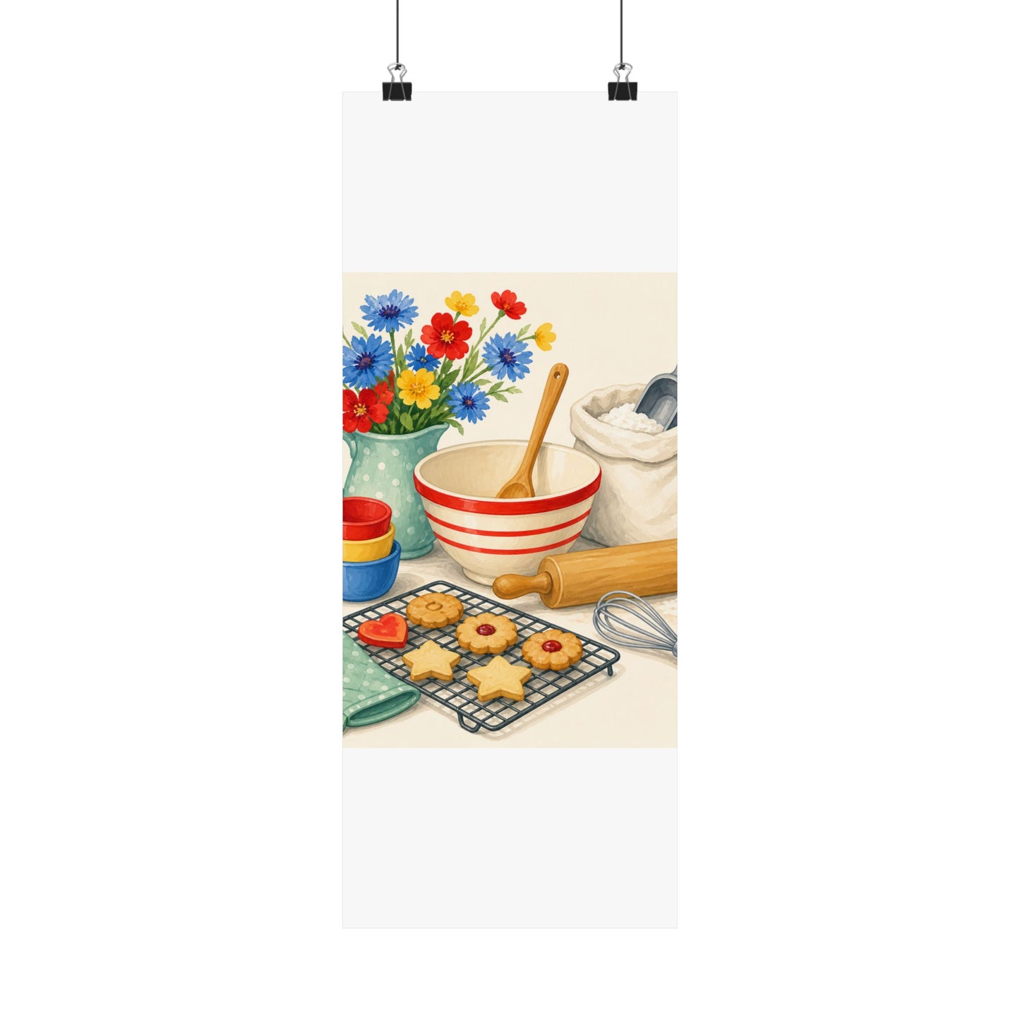 Cheerful Home Baking Hobby Poster