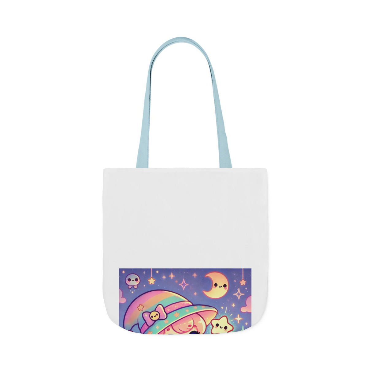 Kawaii Moon Wand Pastel Fantasy Art Canvas Tote Bag
