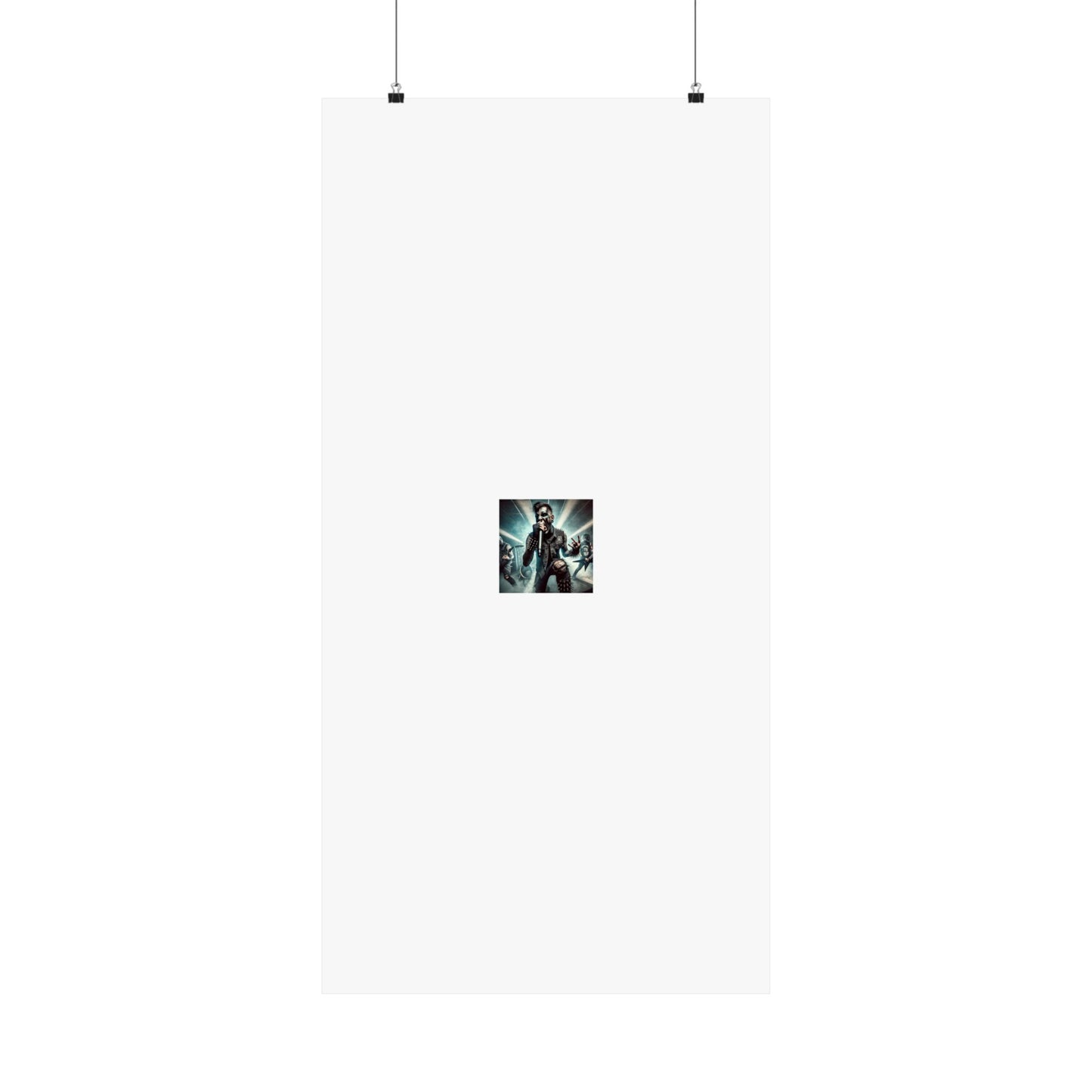 Punk Rock Vocalist Stage Energy Music Room Poster
