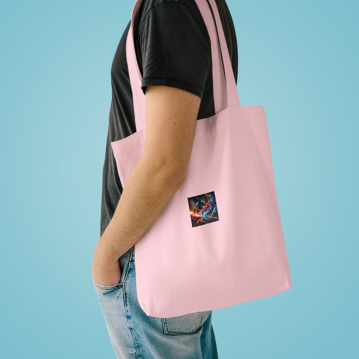 Cosmic Aurora Dancer Dreamscape Celestial Art Tote Bag