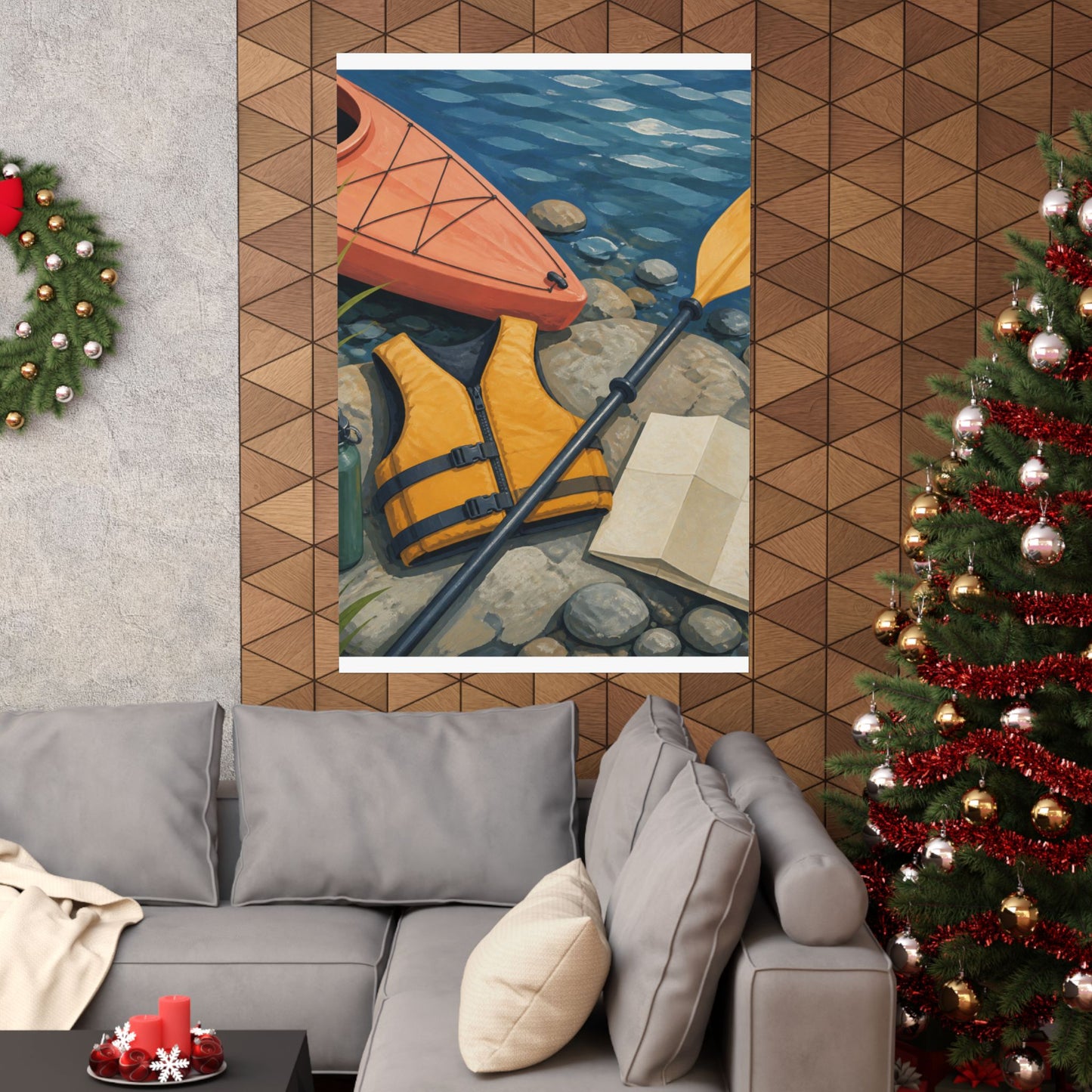 Calm Kayaking Adventure Art Poster