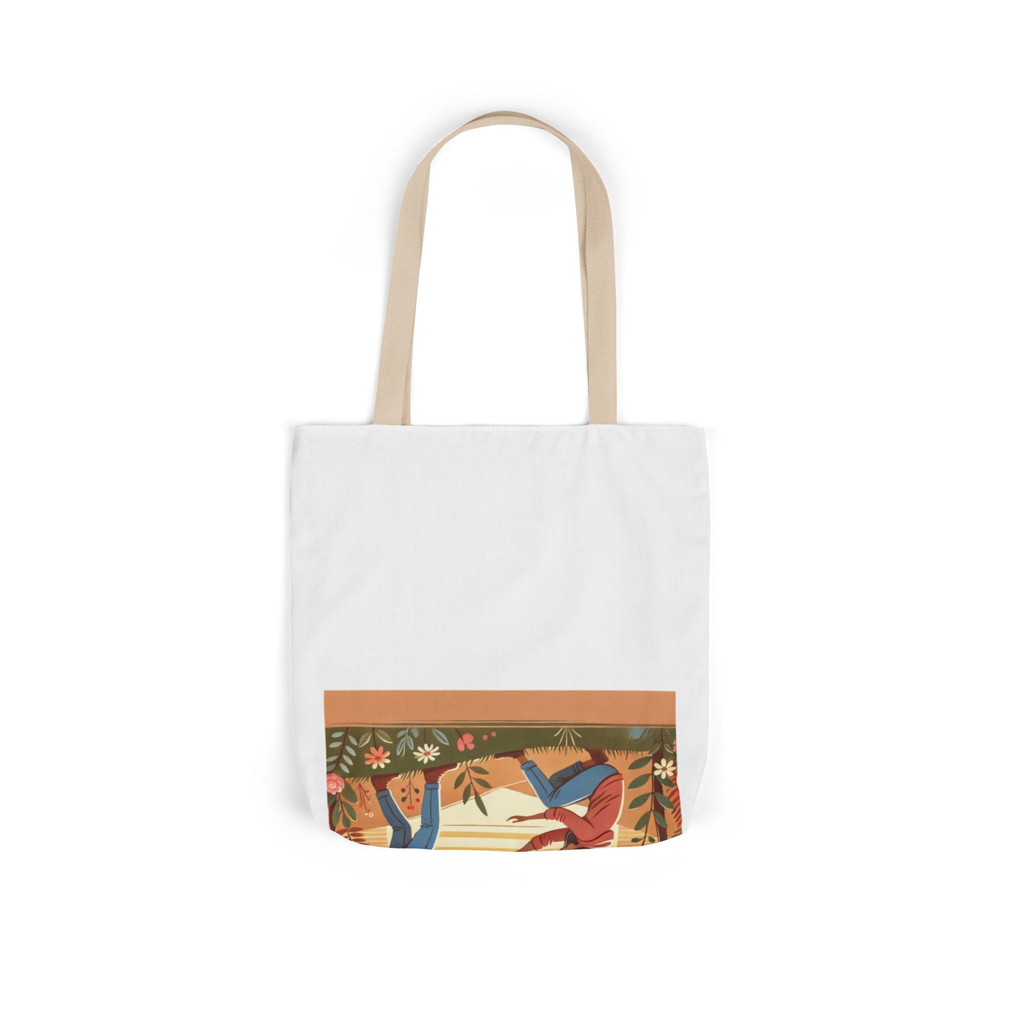 Helping Hands Sunset Garden Canvas Tote Bag
