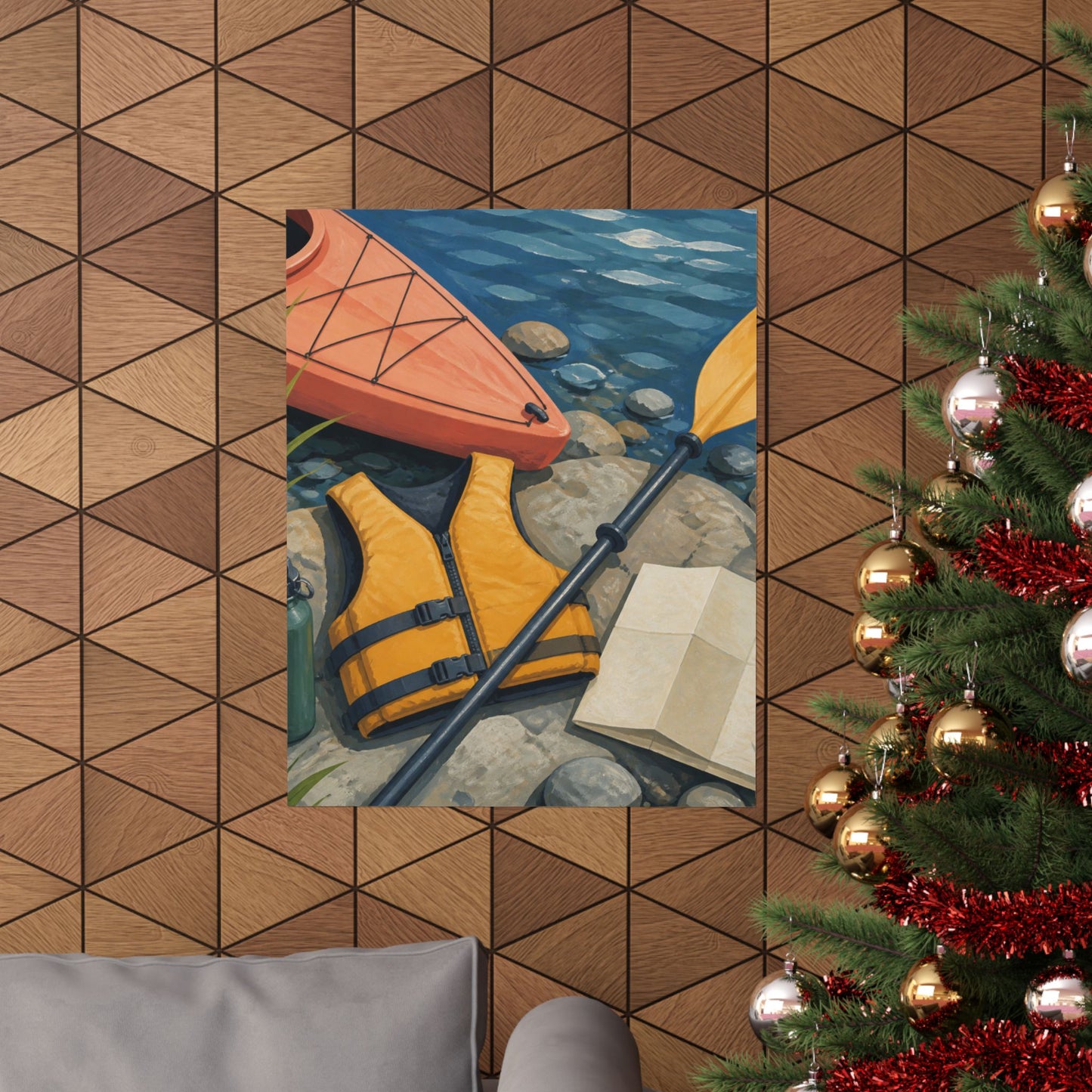 Calm Kayaking Adventure Art Poster
