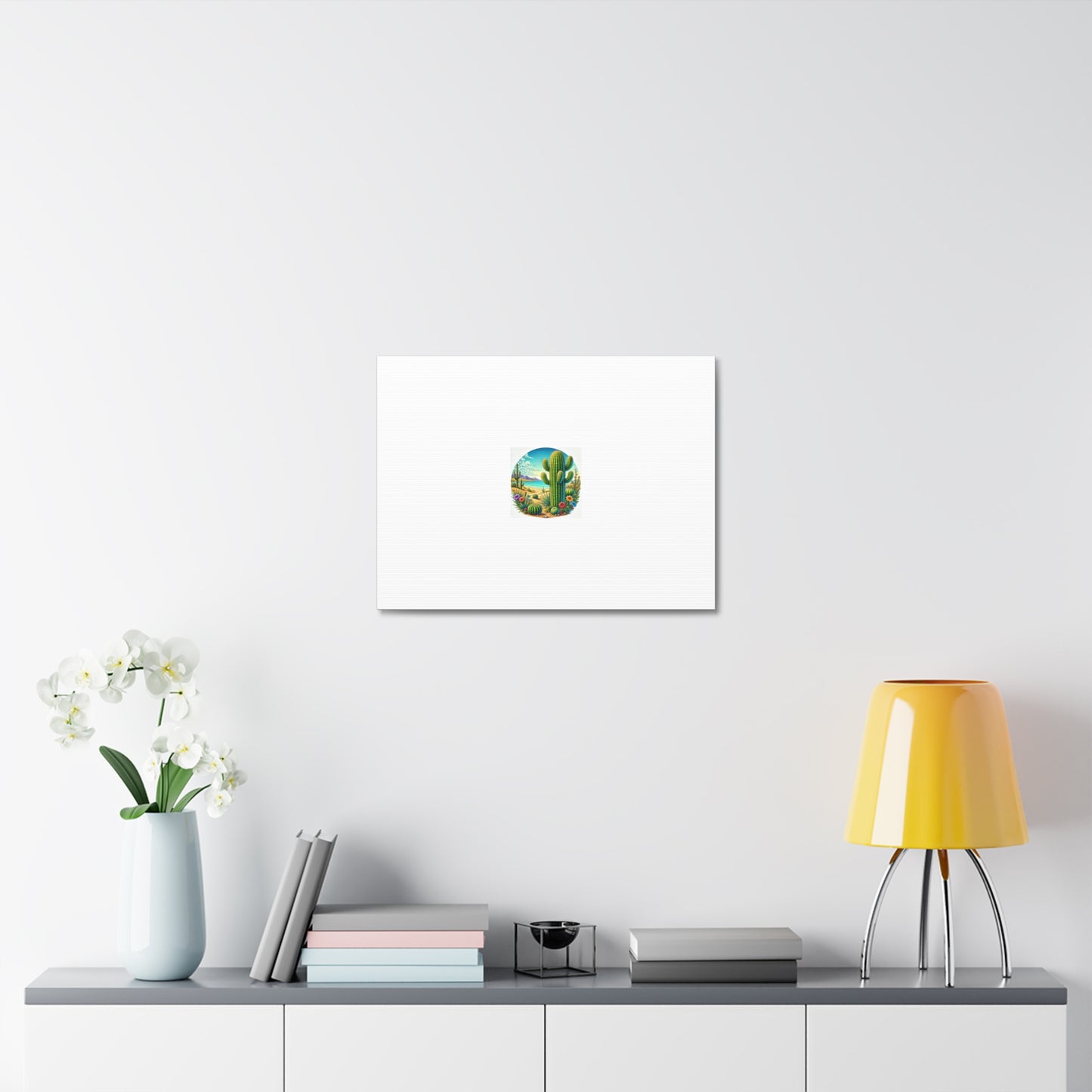 Desert Cactus Bloom Garden Canvas Botanical Desert Wall Art Gift