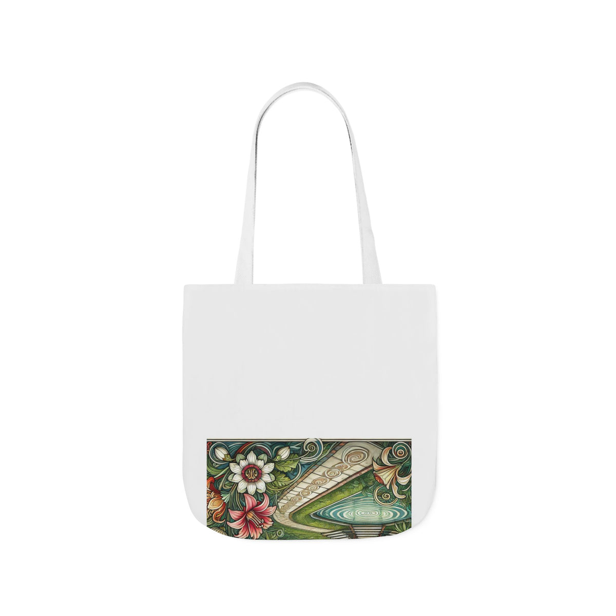 Botanical Gazebo Garden Art Nouveau Canvas Tote Bag