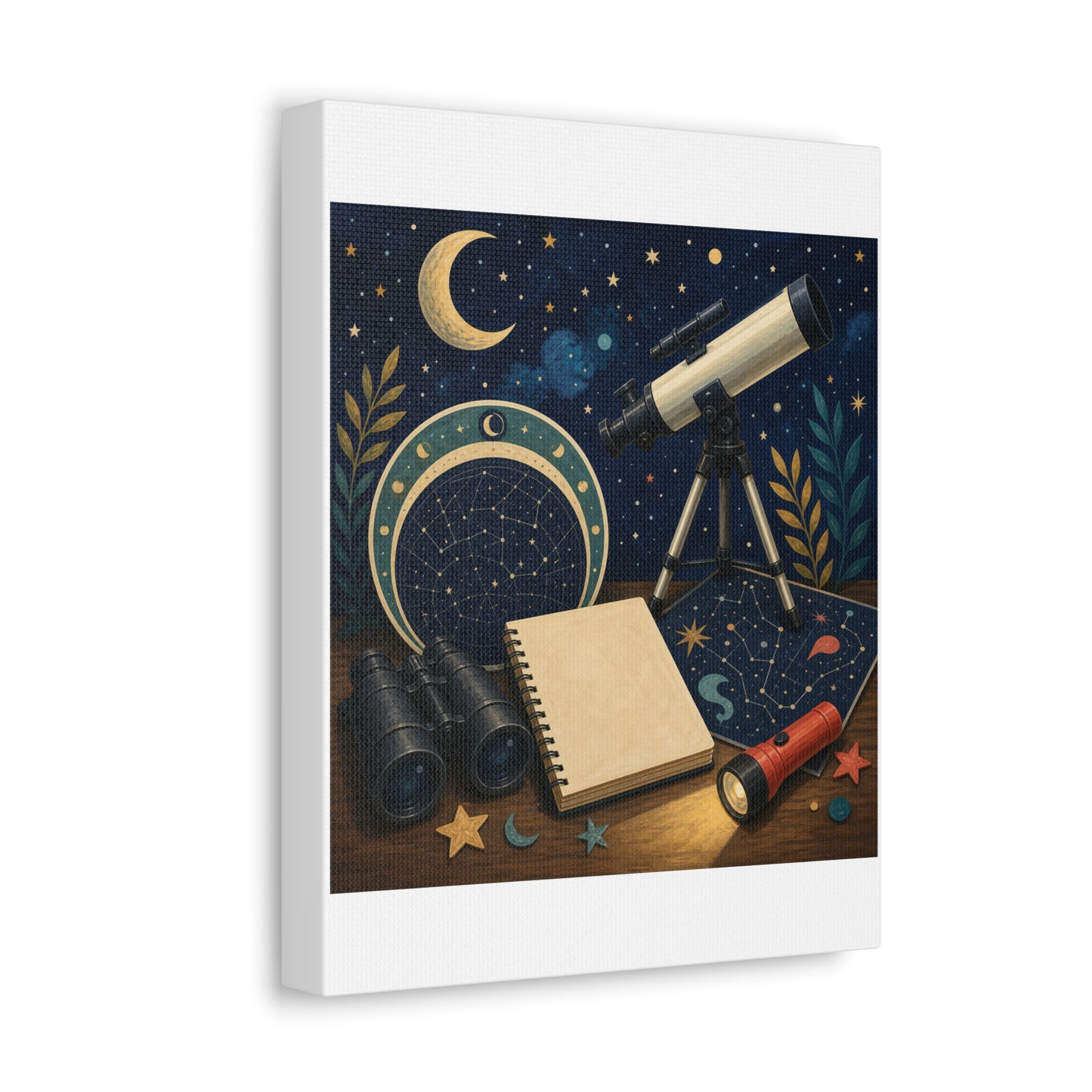 Classic Stargazing Astronomy Hobby Canvas Art