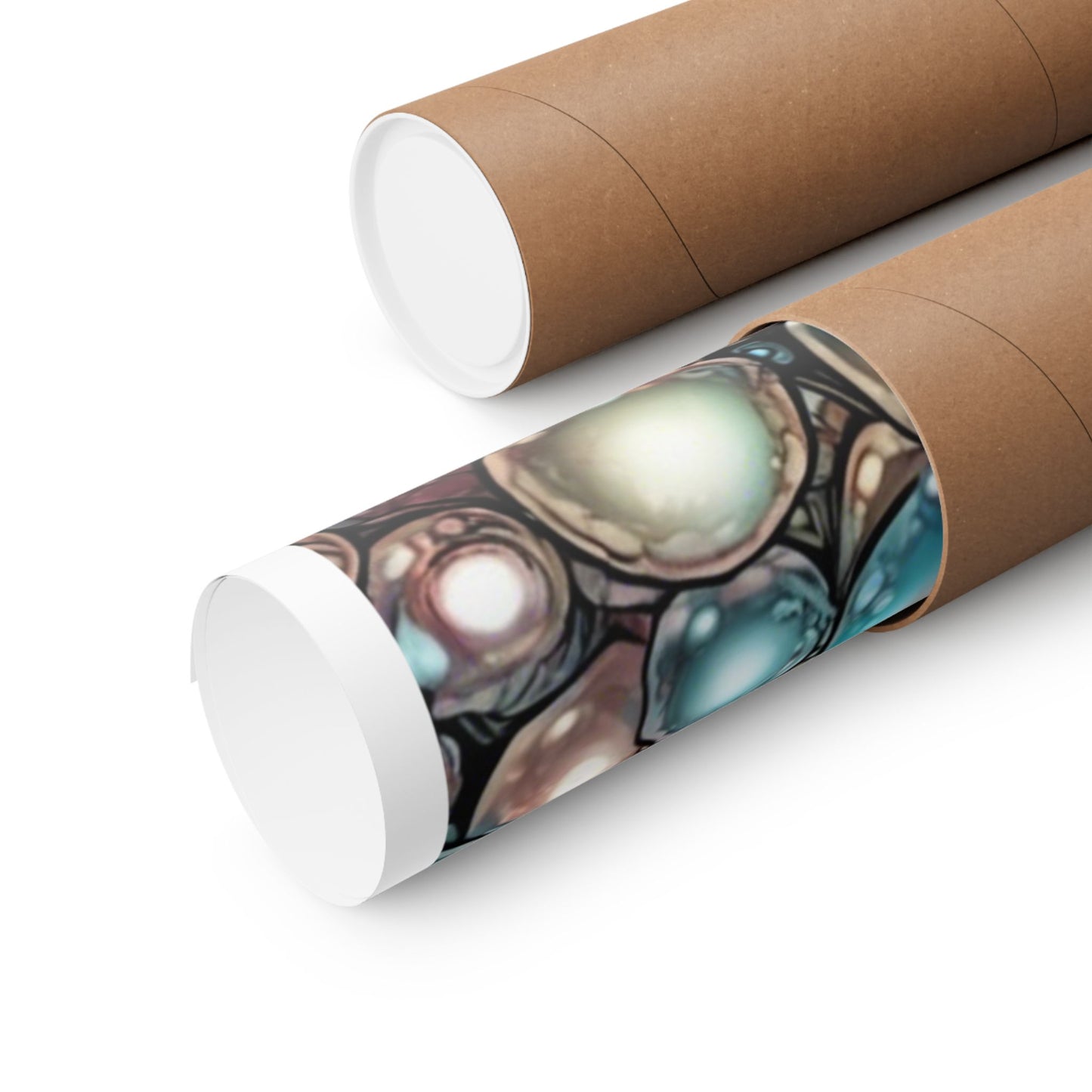 Rainbow Pearl Marble Abstract Gift Art Poster
