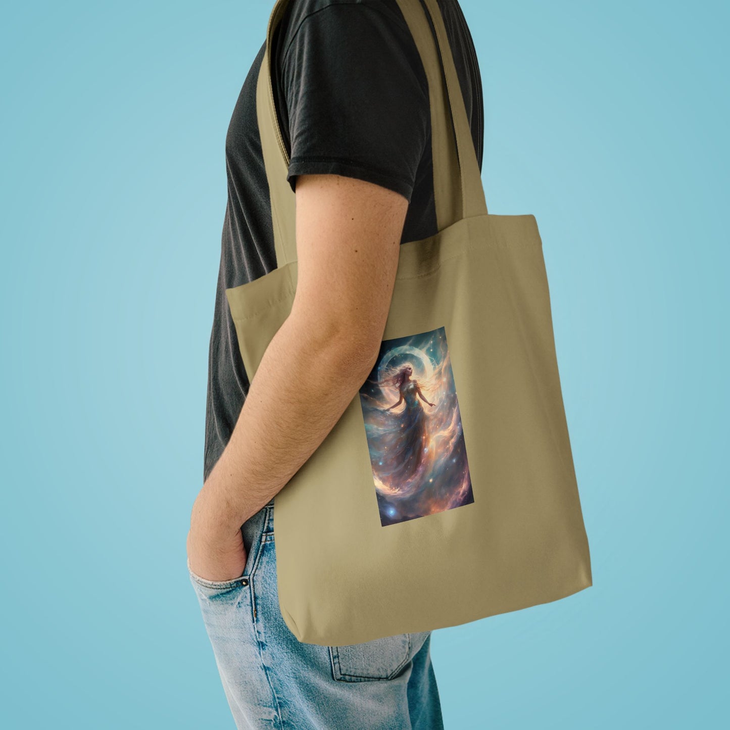 Moonlit Celestial Dancer Fantasy Portrait Tote Bag