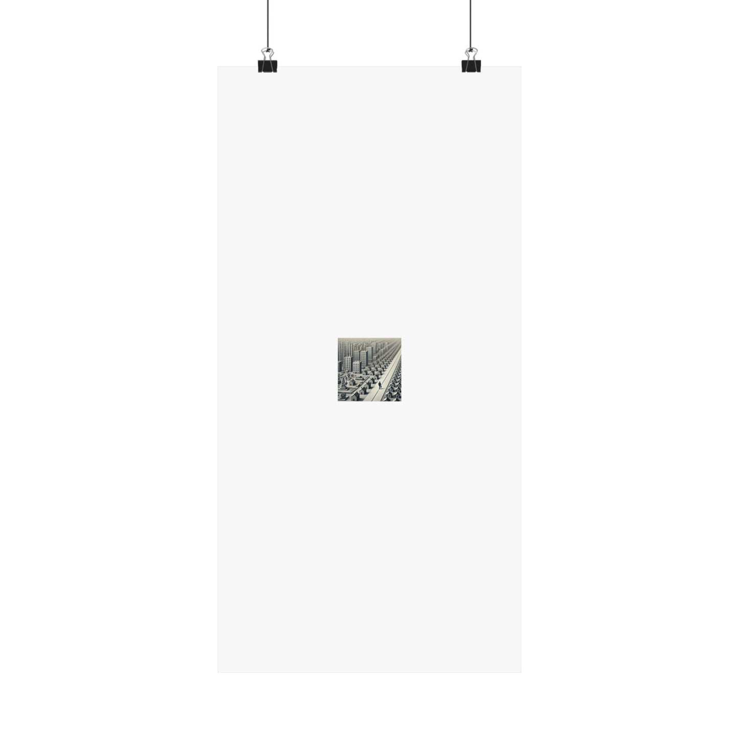 Monochrome Urban Factory Cityscape Poster Industrial Wall Art Gift