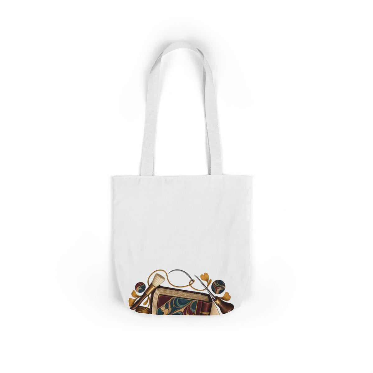 Traditional Marbled Bookbinding Workshop Tote Bag