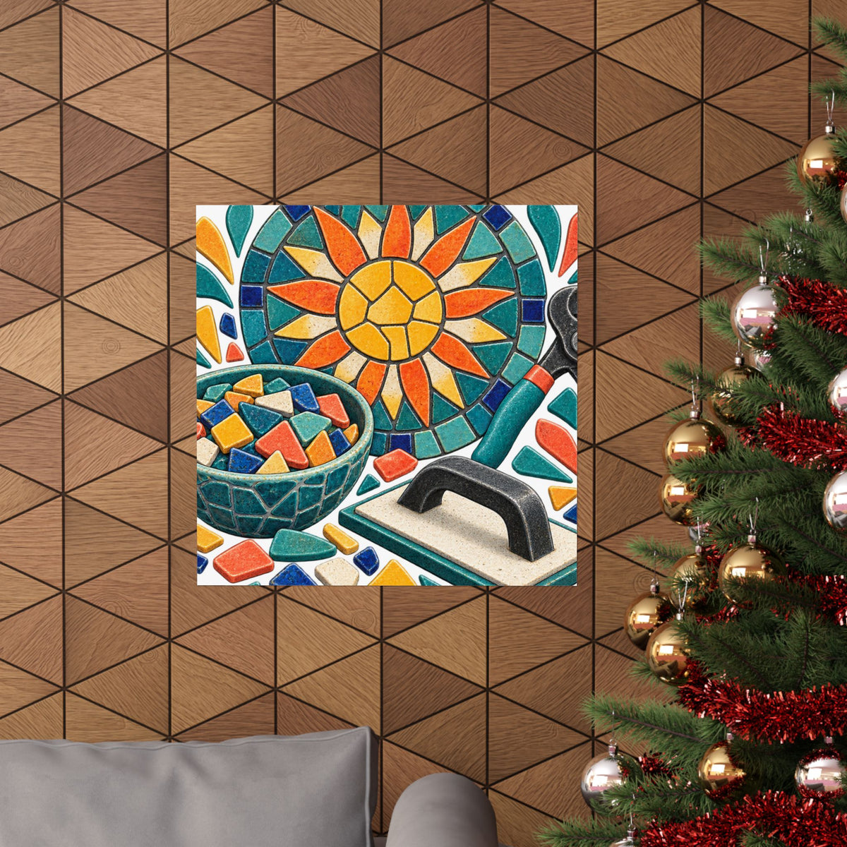 Sunburst Mosaic Making Workshop Poster