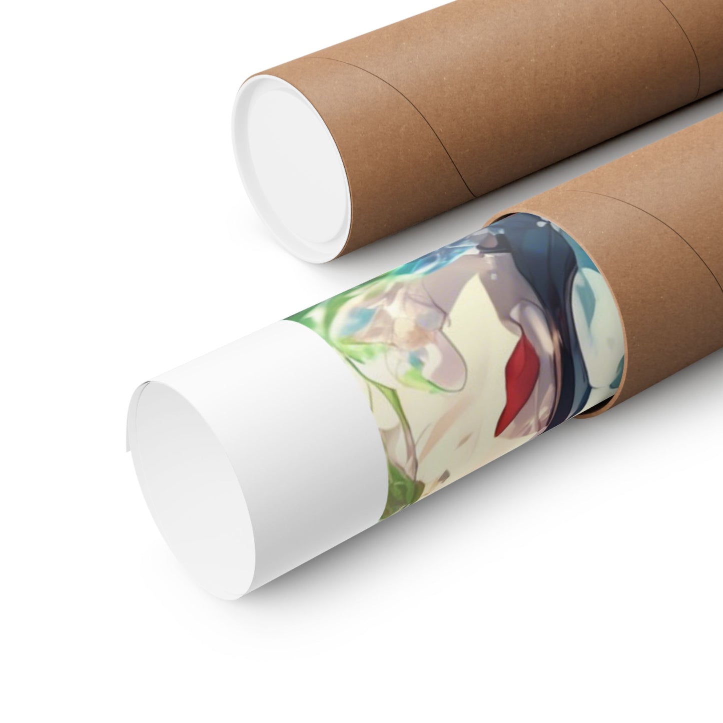 Crystal Bottle Anime Portrait Colorful Wall Poster