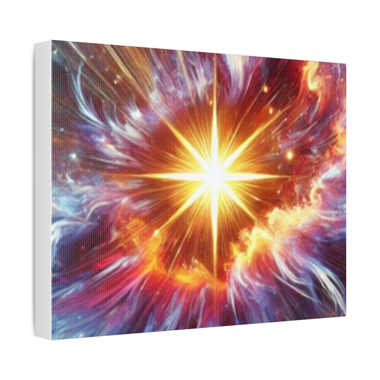 Cosmic Starburst Energy Abstract Space Canvas Wall Art Gift