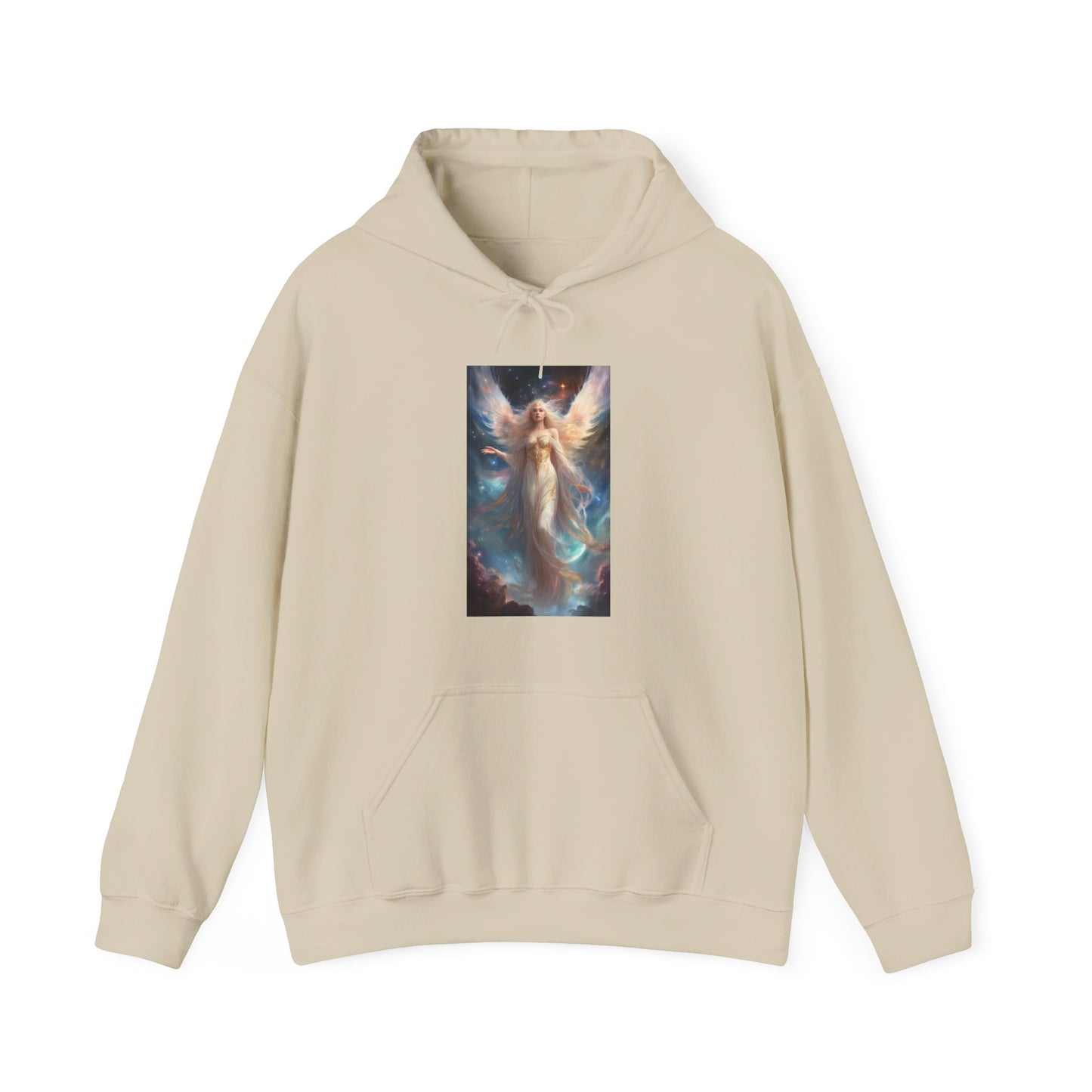 Celestial Winged Heroine Fantasy Portrait Hoodie