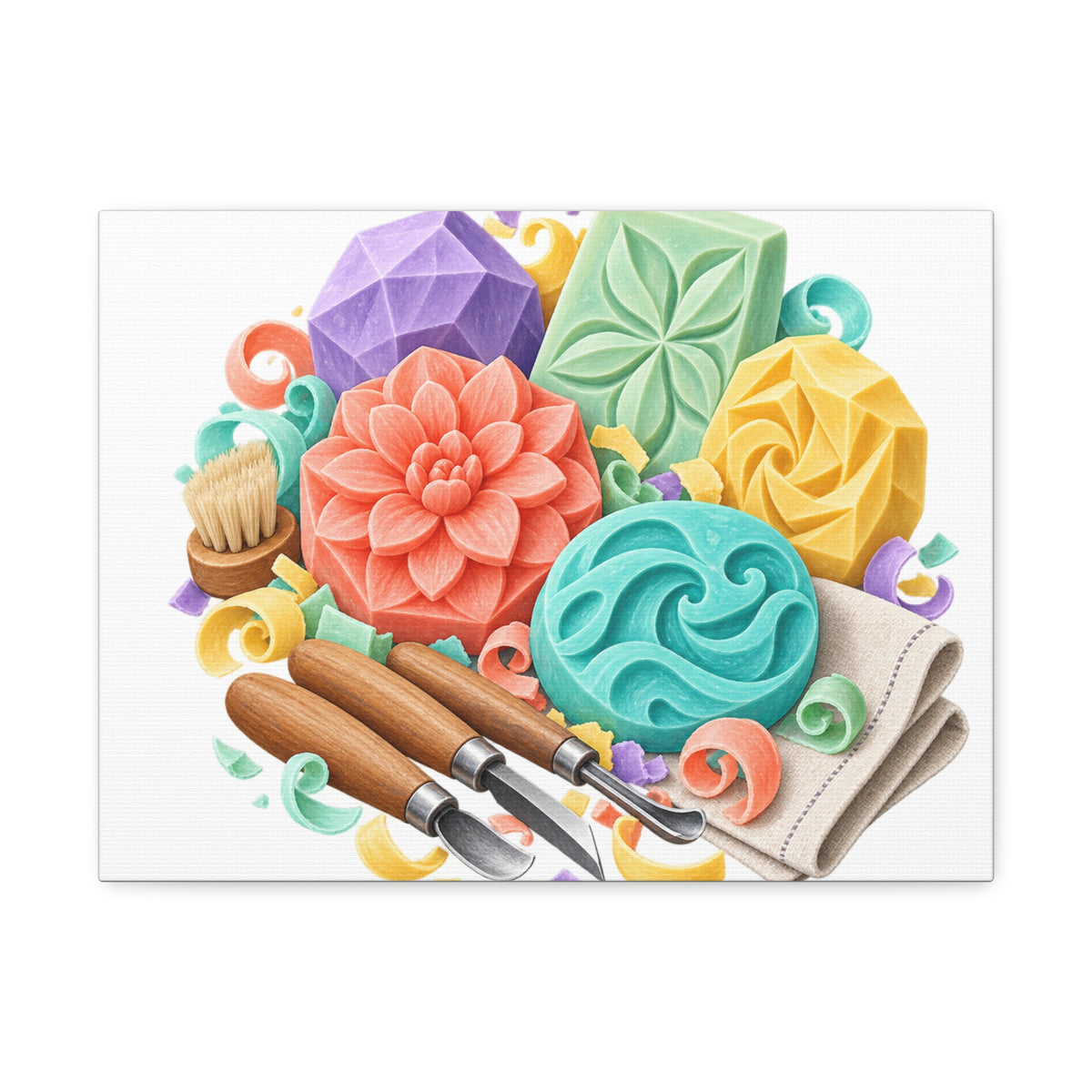 Colorful Soap Carving Workshop Canvas