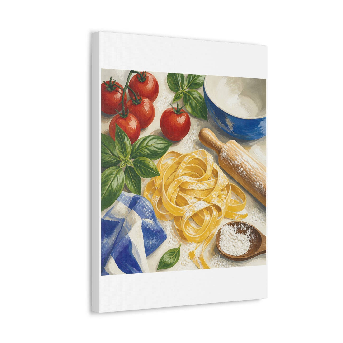 Fresh Pasta Making Kitchen Art Canvas Art