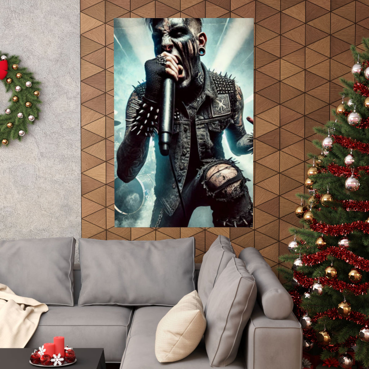 Punk Rock Vocalist Stage Energy Music Room Poster