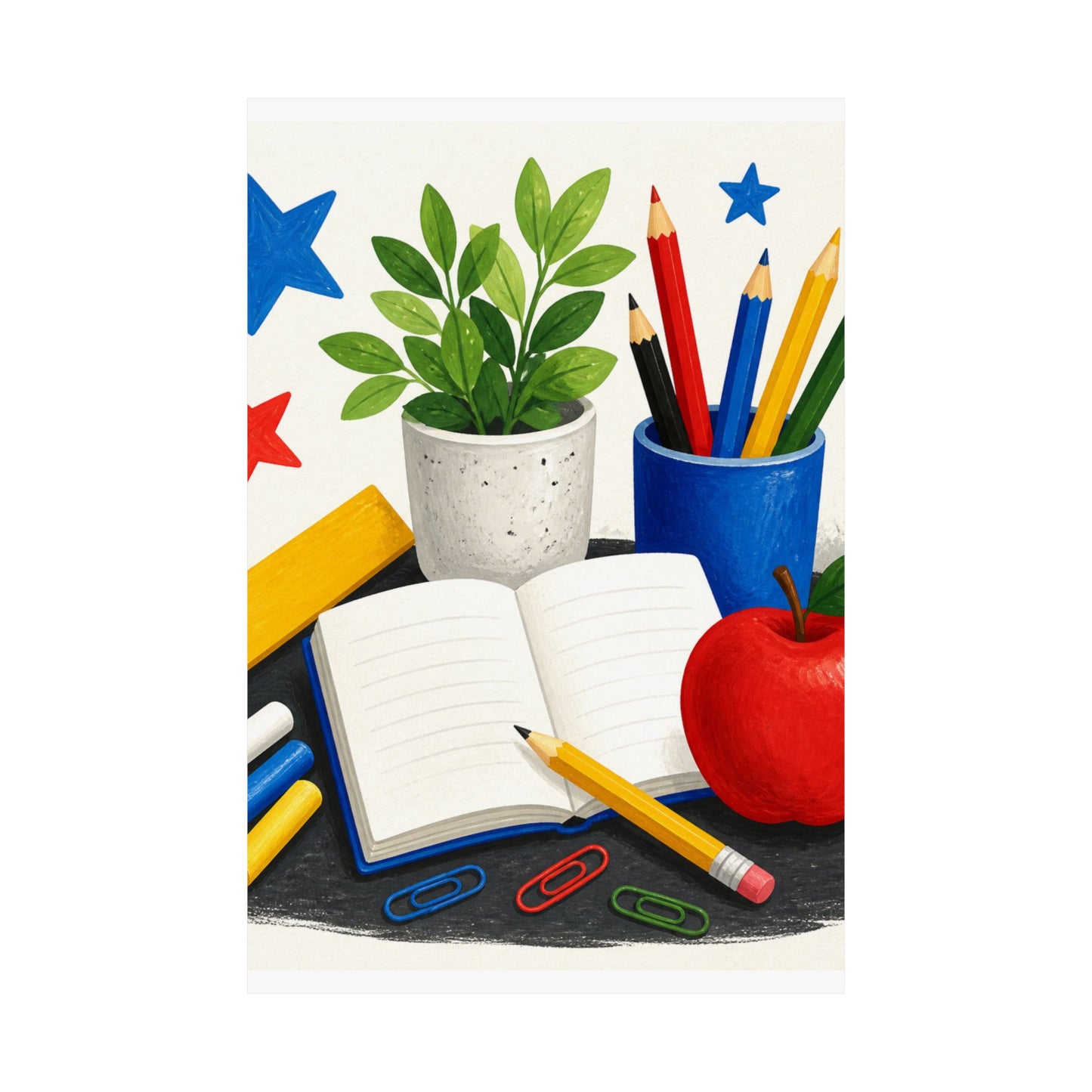 Colorful Classroom Supplies Teacher Appreciation Poster