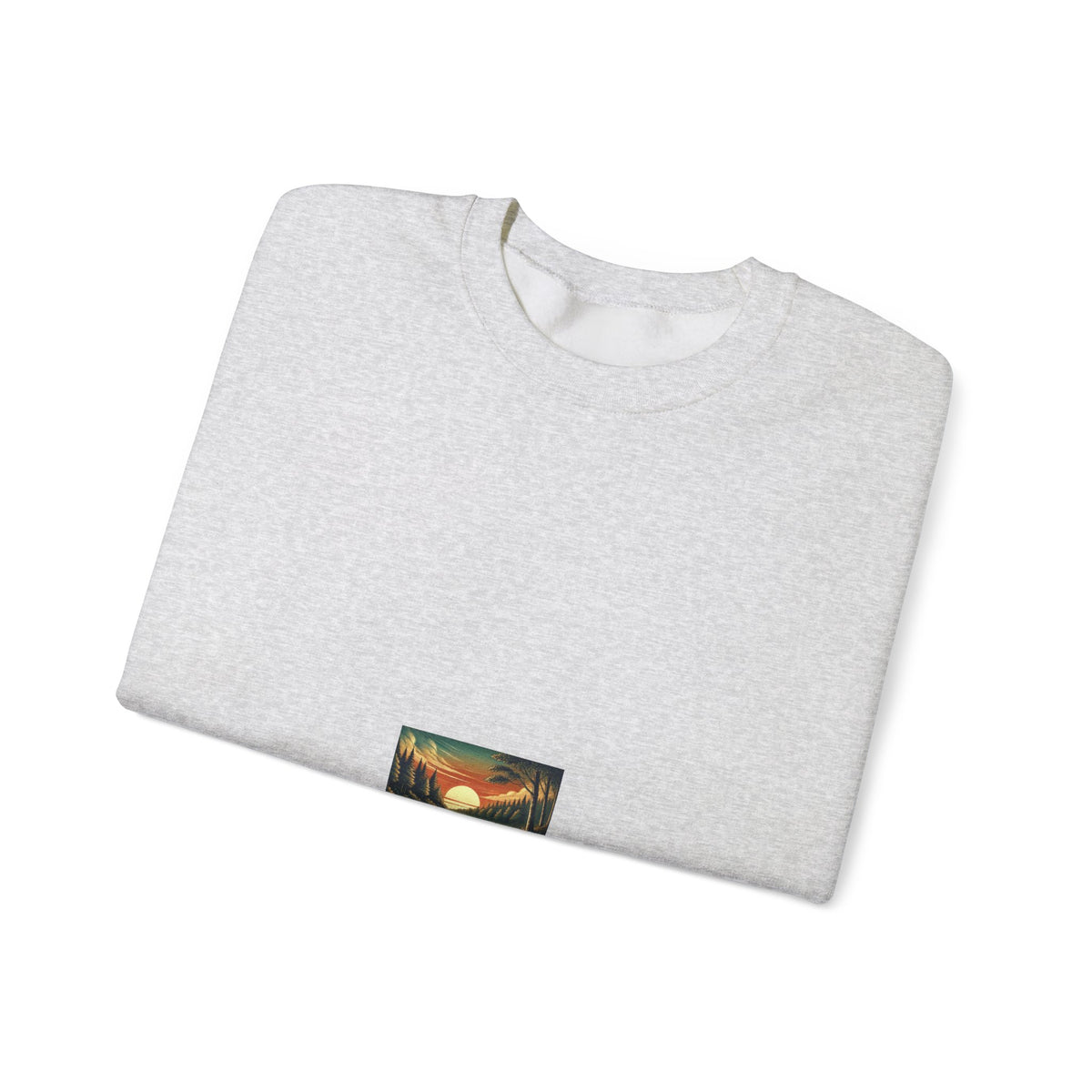 Sunset Lake Fishing Retreat Angler Crewneck Sweatshirt Nature Gift
