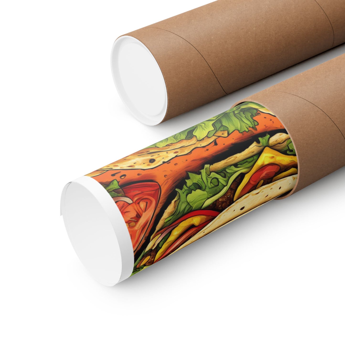 Stacked Taco Fiesta Foodie Gift Art Poster