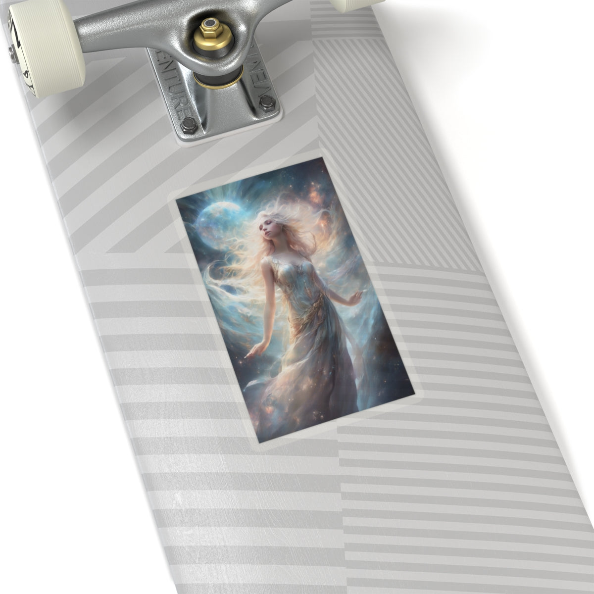 Moonlit Celestial Maiden Fantasy Portrait Sticker