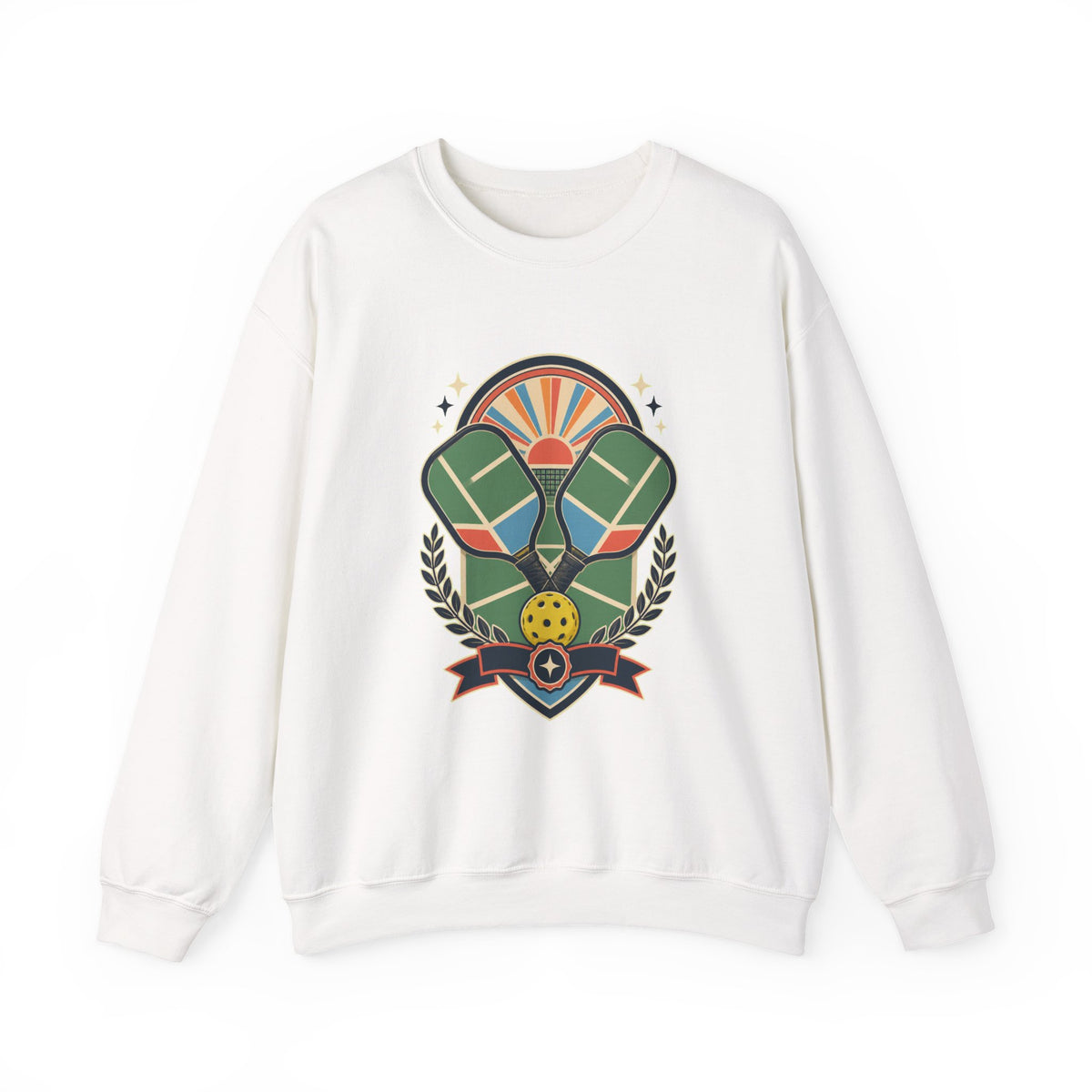 Retro Pickleball Court Club Sport Sweatshirt