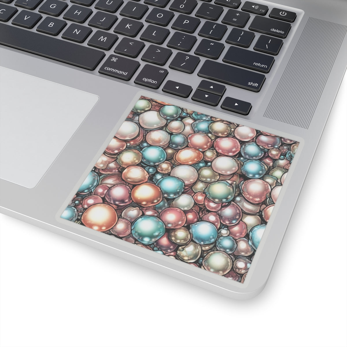 Rainbow Pearl Marble Abstract Gift Art Sticker