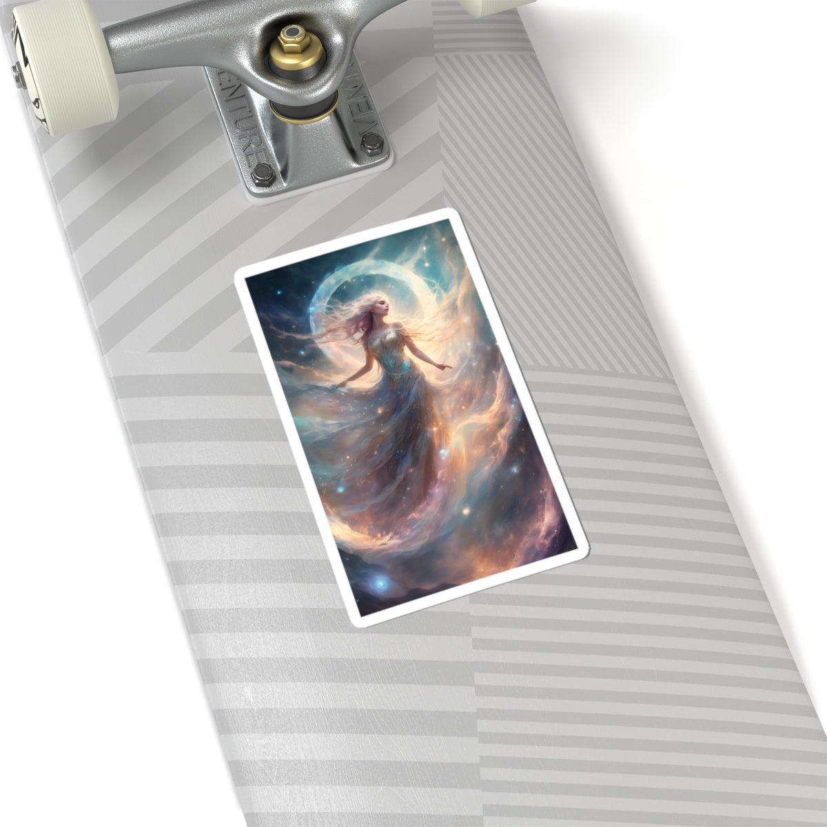 Moonlit Celestial Dancer Fantasy Portrait Sticker
