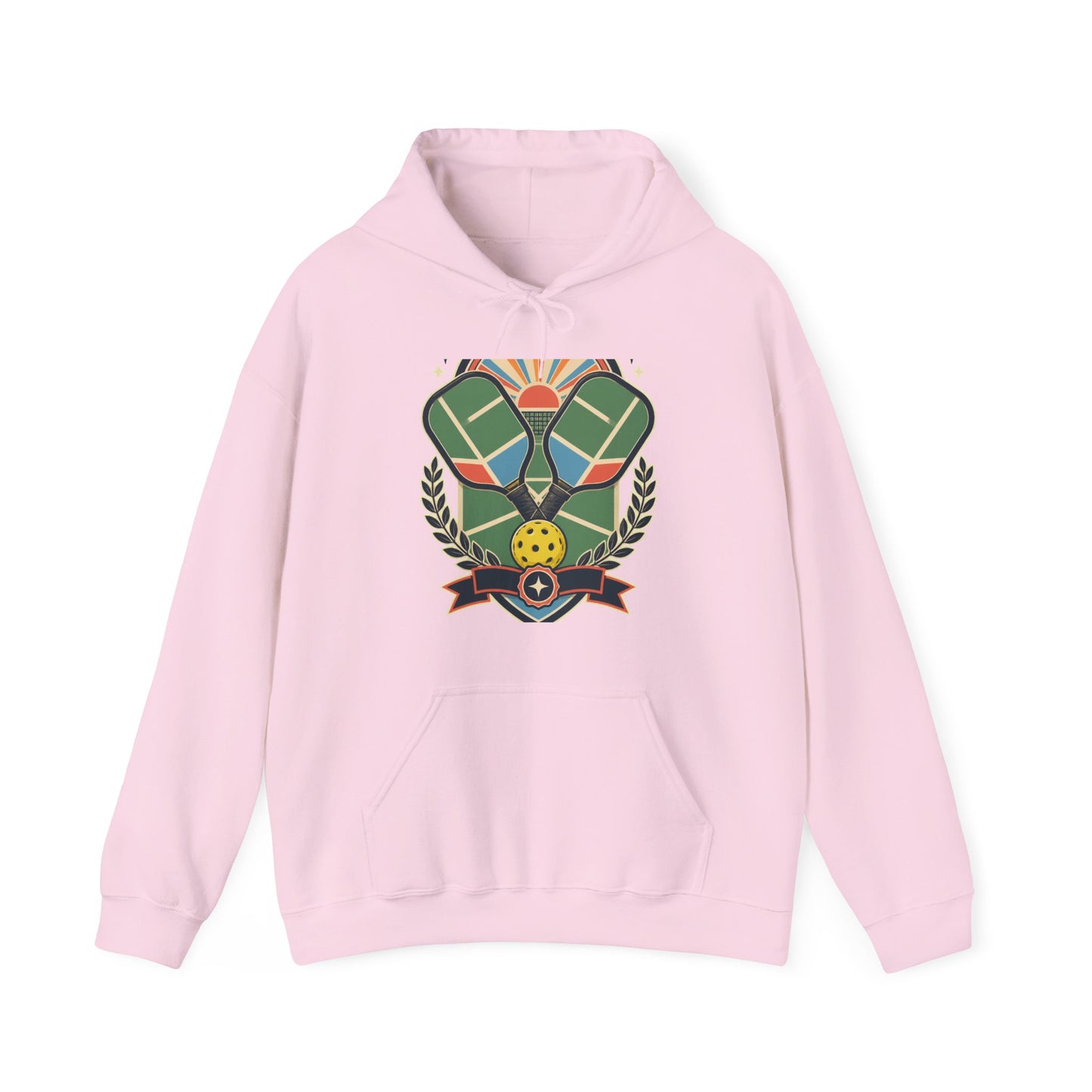 Retro Pickleball Court Club Sport Hoodie