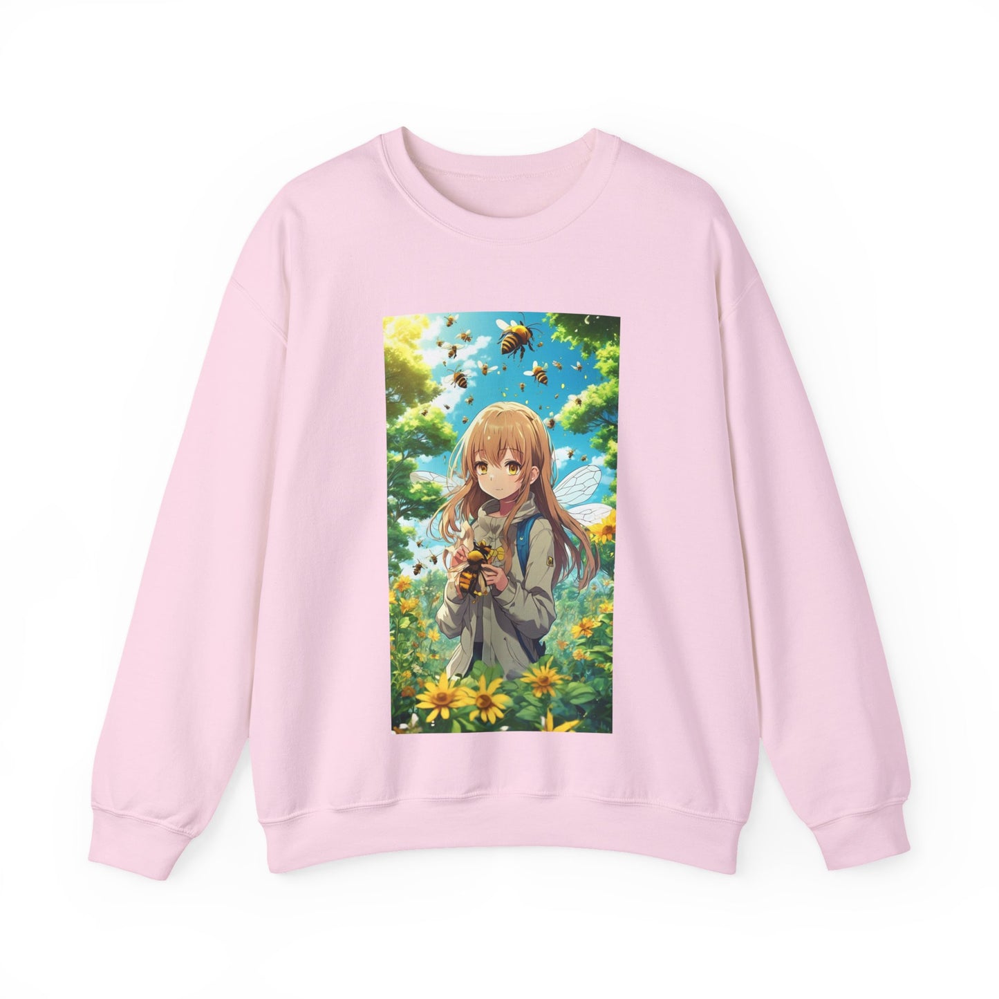 Bee Fairy Garden Anime Nature Art Sweatshirt