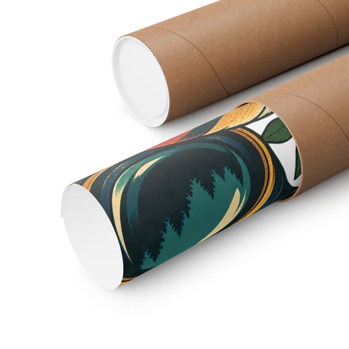 Retro Binoculars and Botanical Birdwatching Art Poster