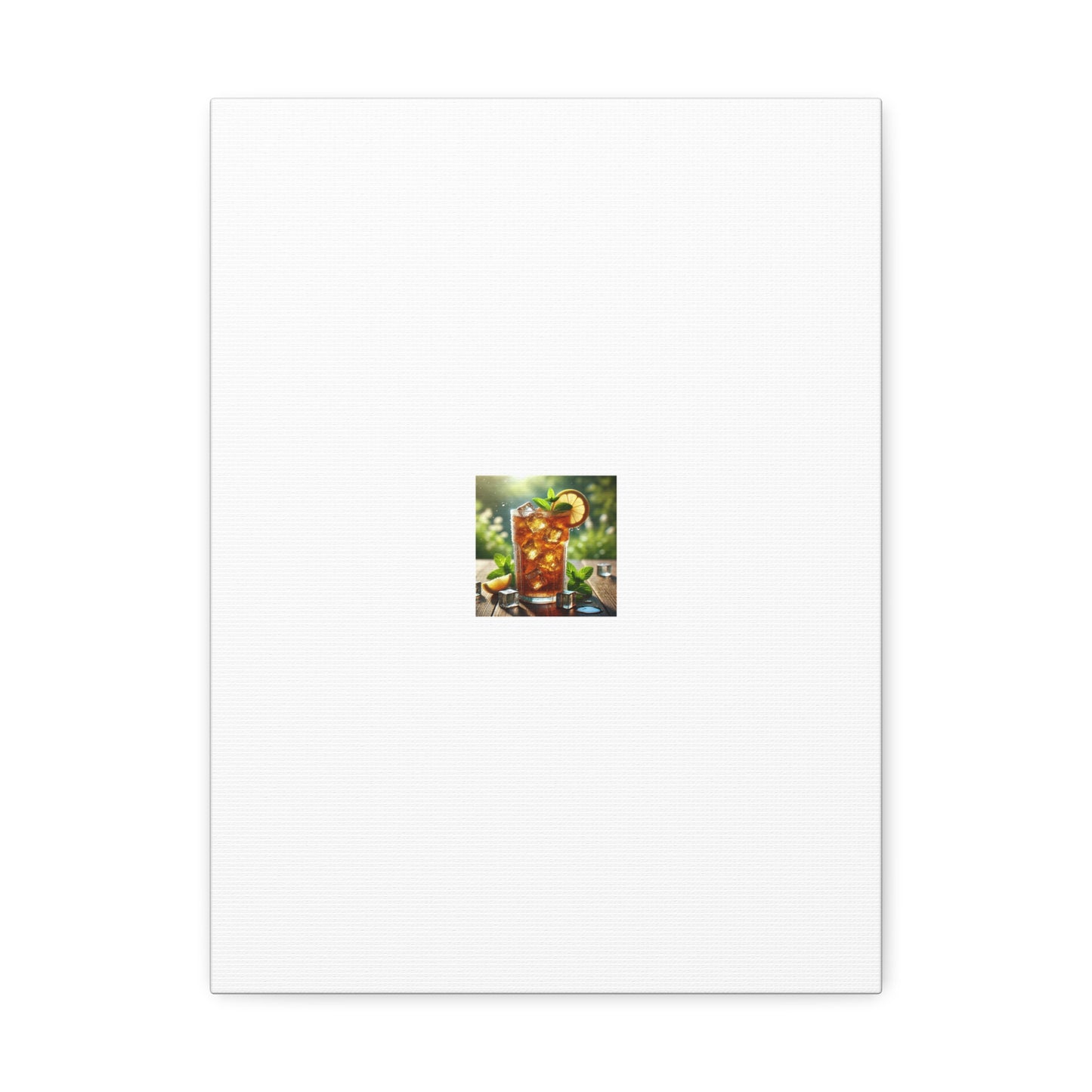 Sunlit Iced Tea Lemon Mint Kitchen Drink Canvas Wall Art