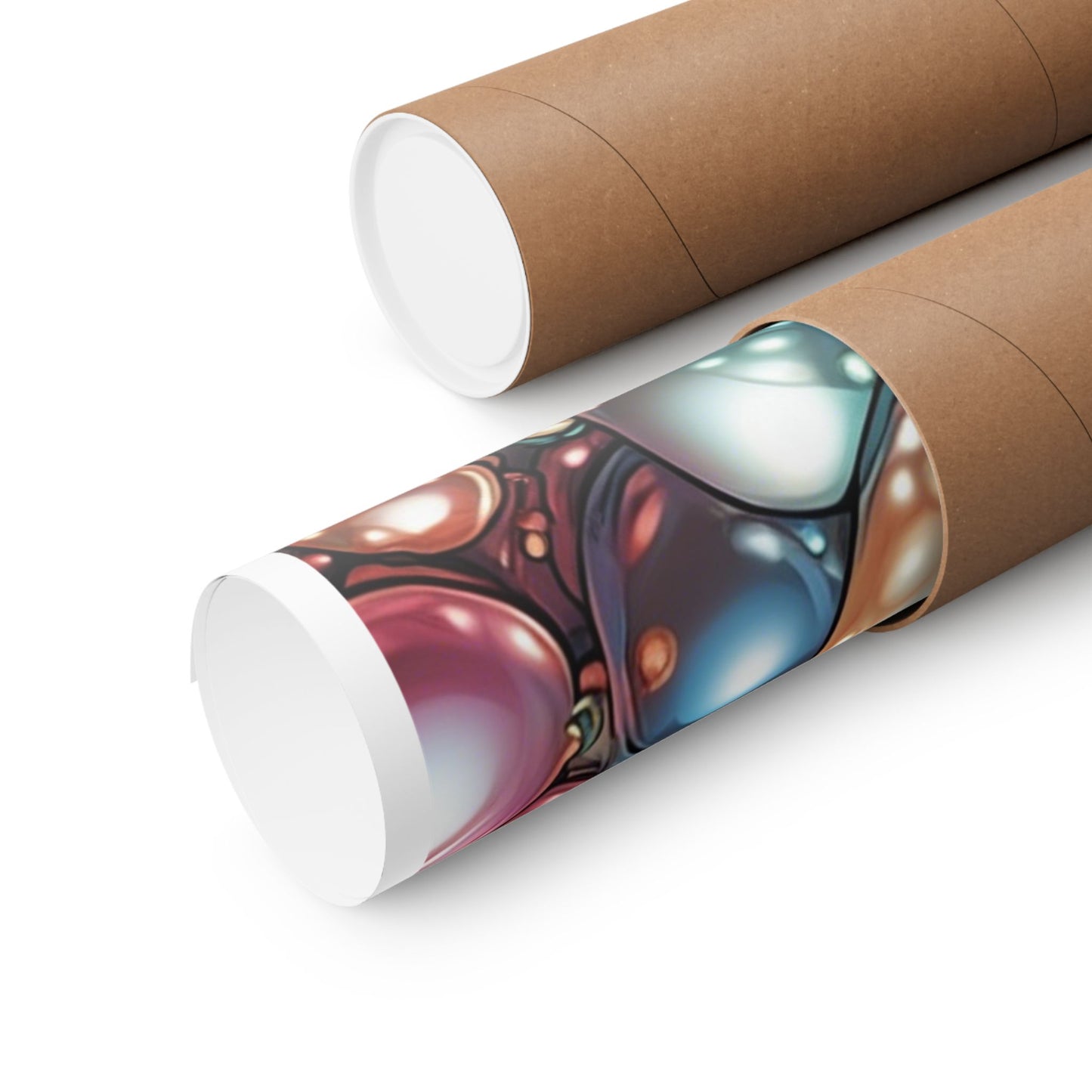 Glossy Orb Marble Abstract Gift Art Poster