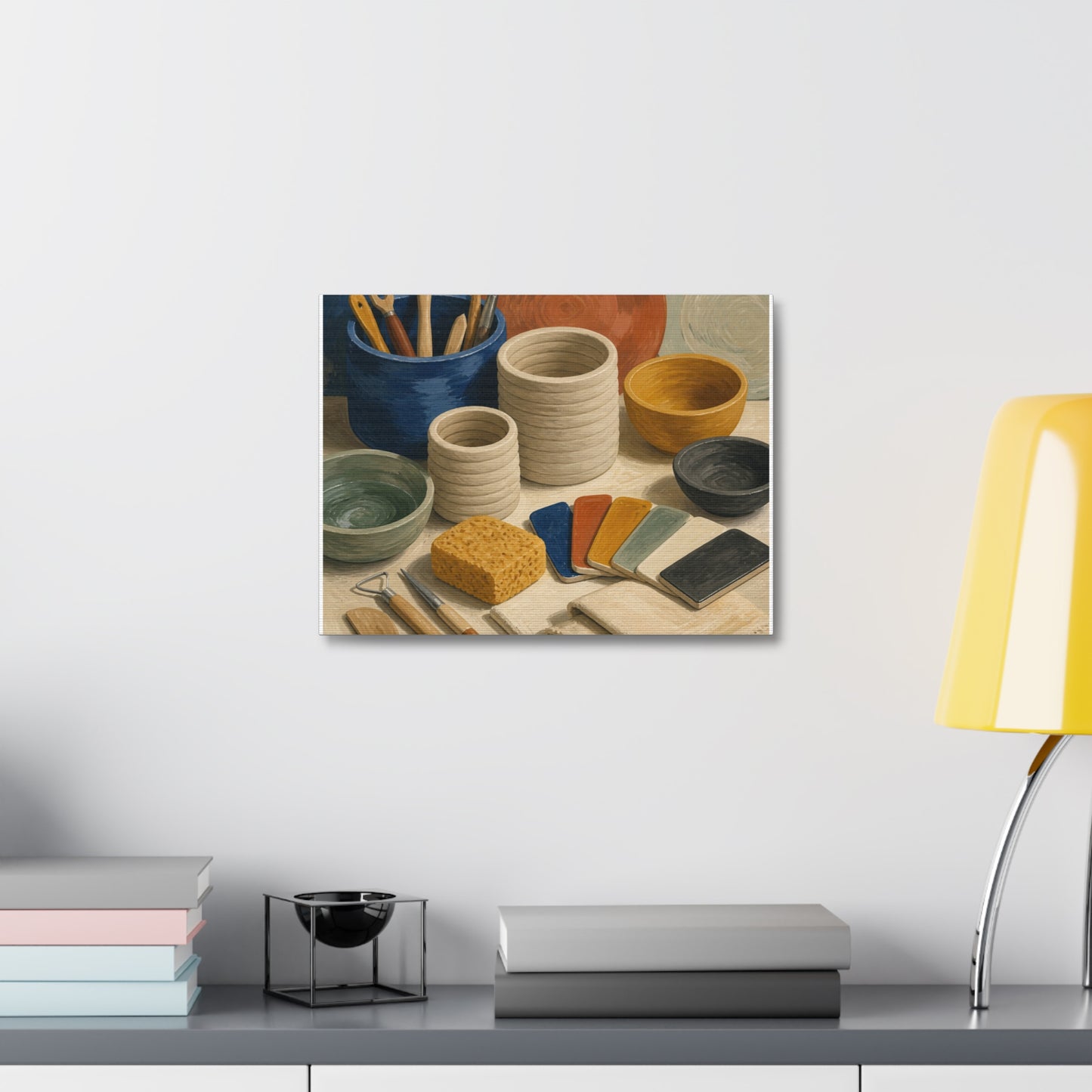 Handbuilt Ceramics Studio Art Canvas Art