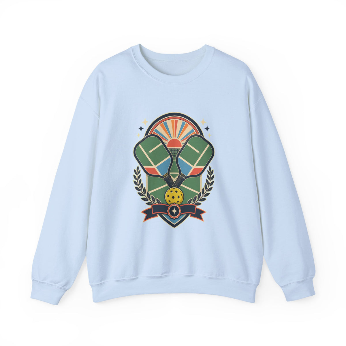 Retro Pickleball Court Club Sport Sweatshirt