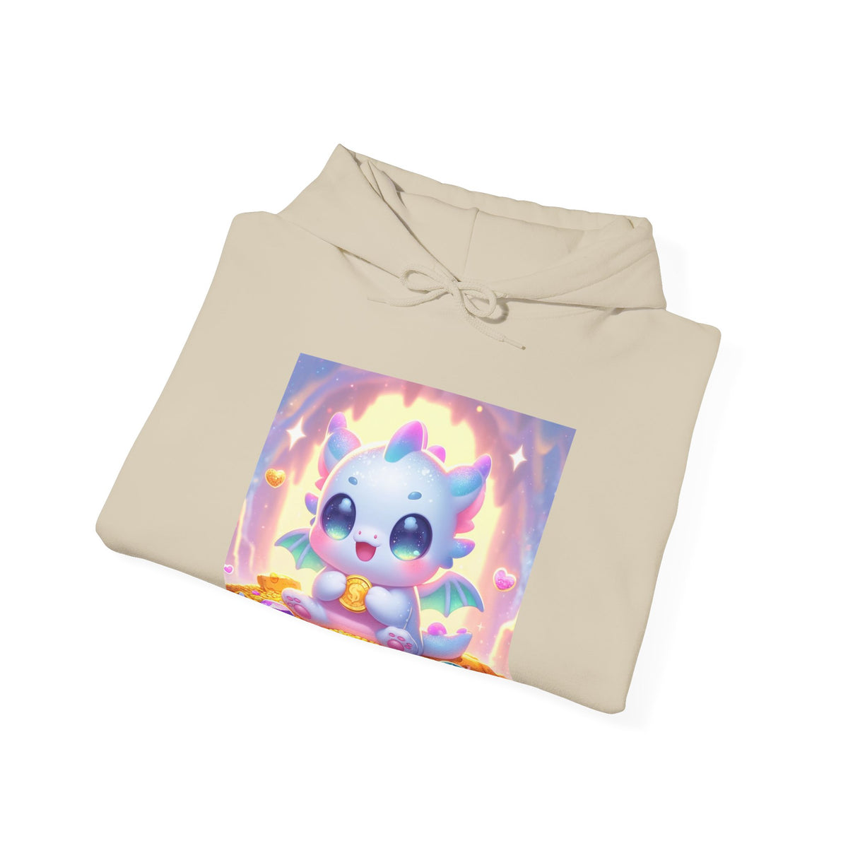 Pastel Treasure Dragon Kawaii Fantasy Hoodie