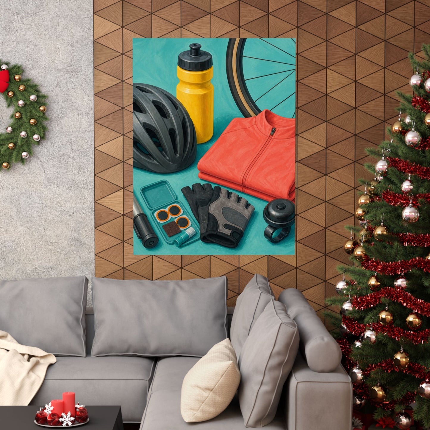 Colorful Cycling Gear Hobby Poster