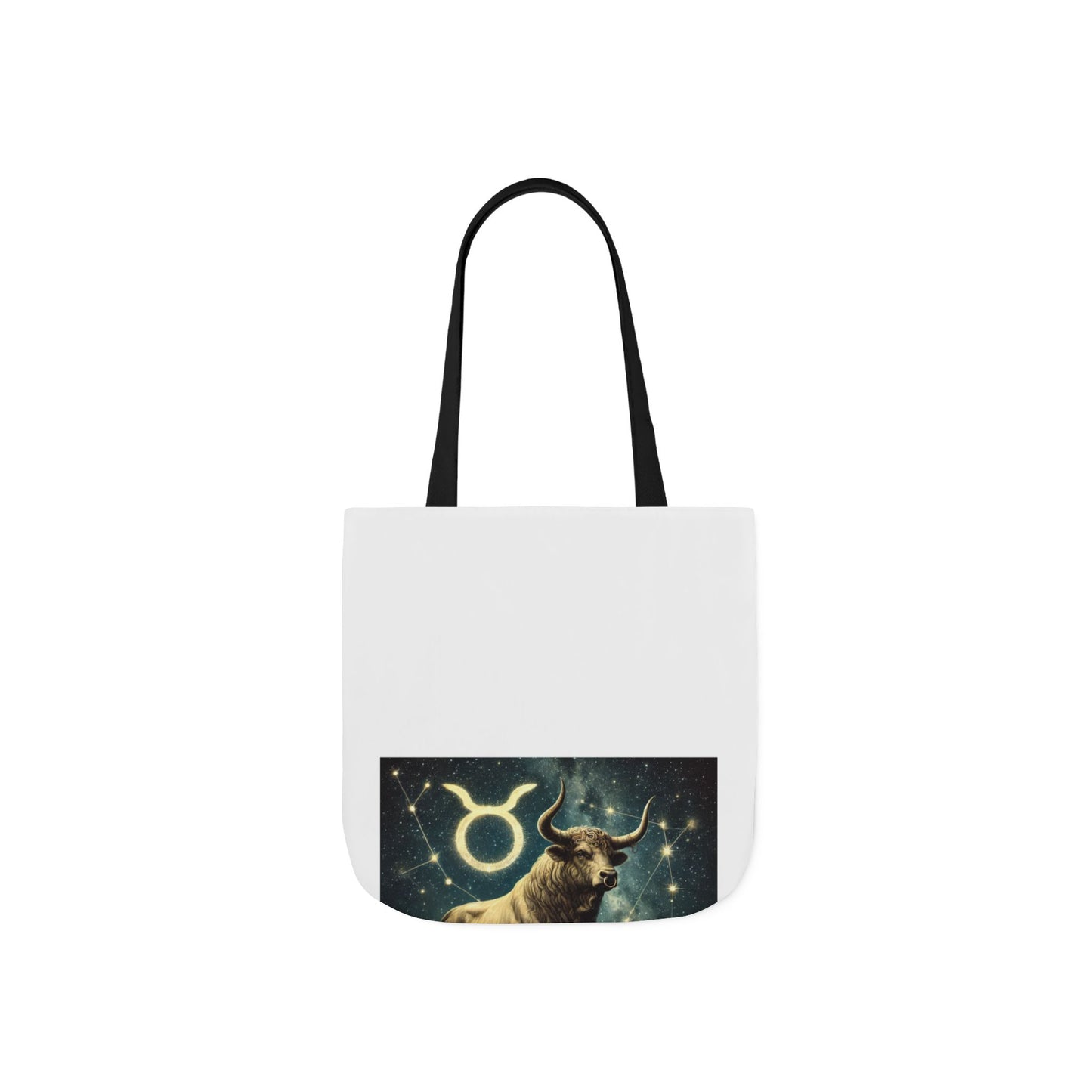 Taurus Bull Constellation Celestial Canvas Tote Bag