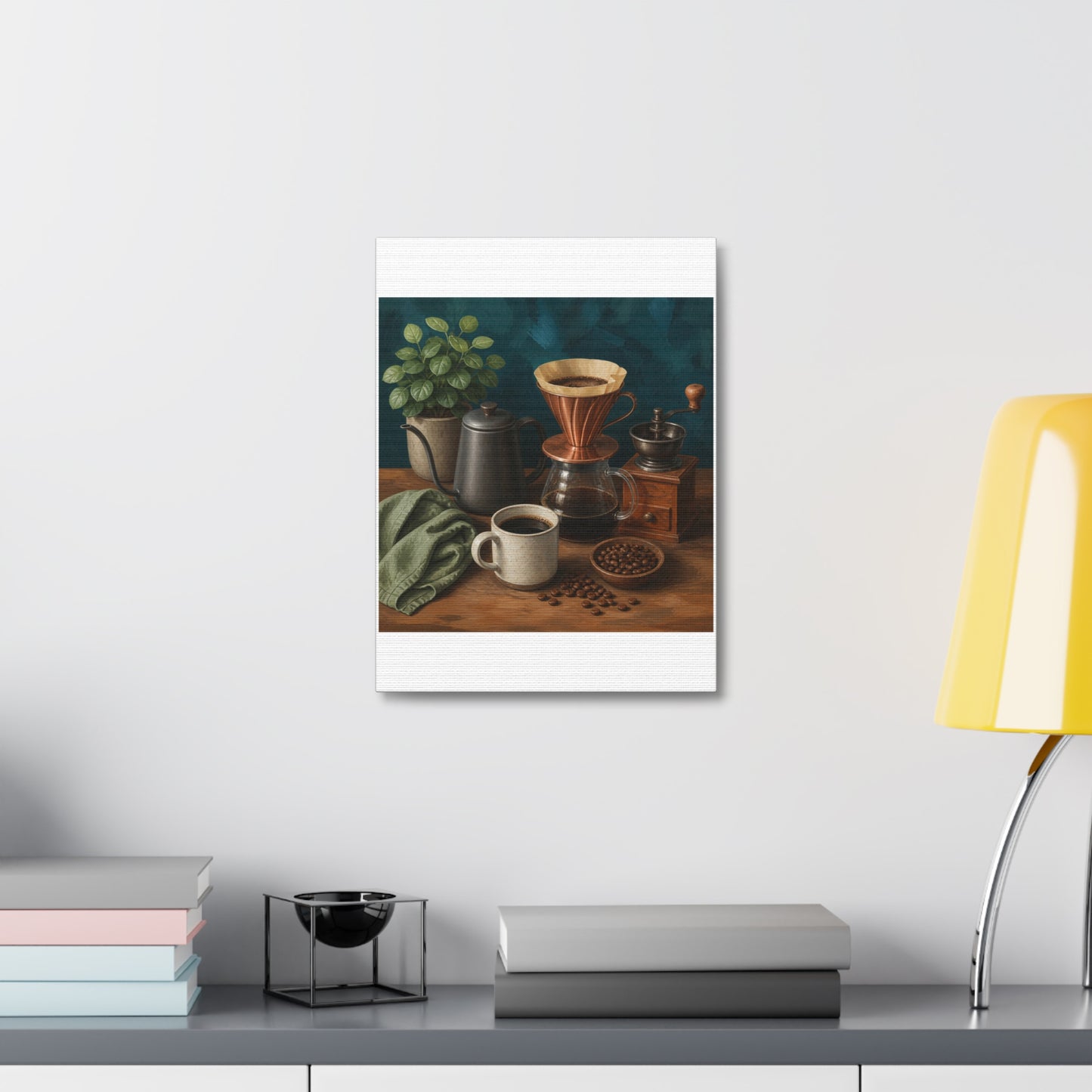 Warm Home Coffee Brewing Art Canvas Art
