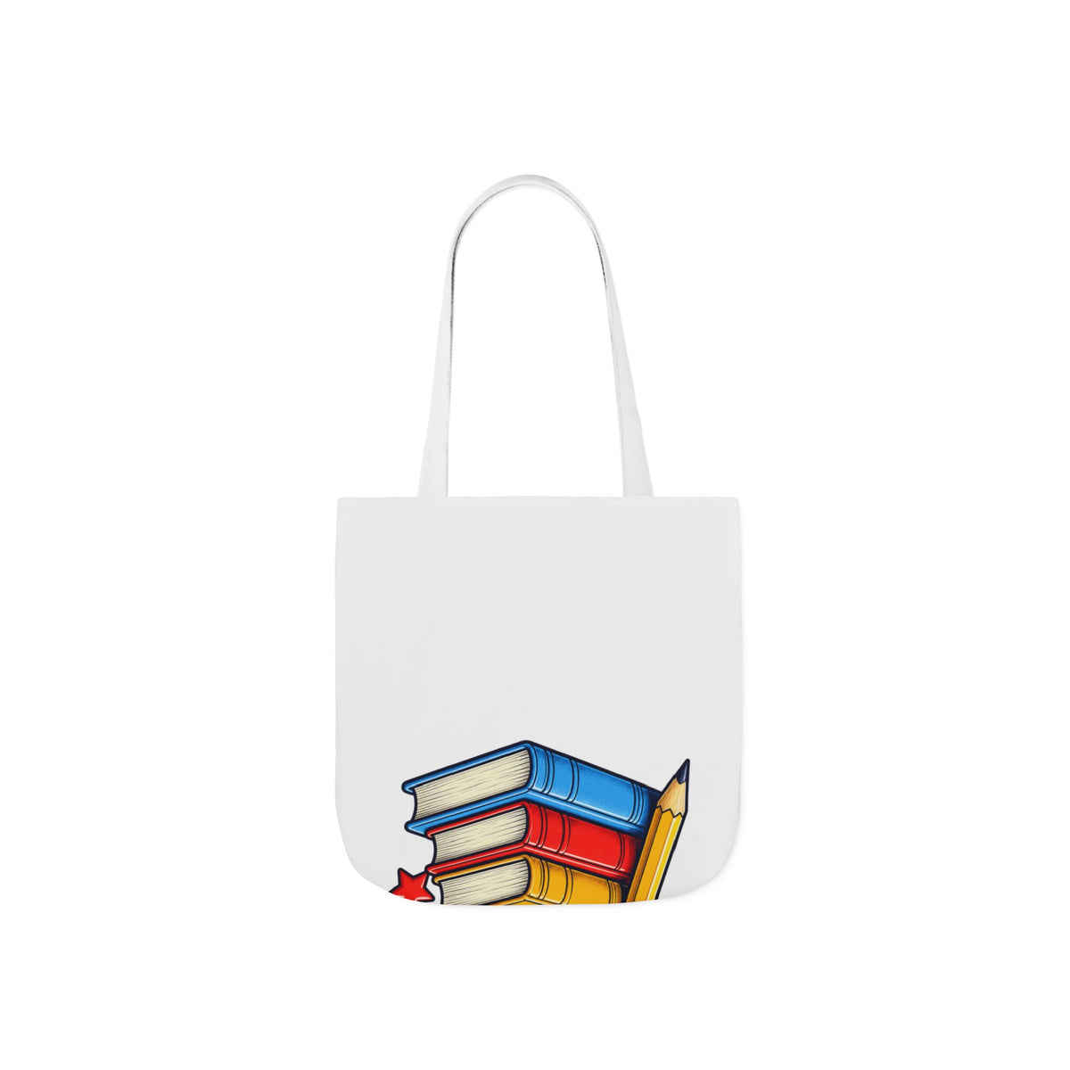 Retro School Books Apple Teacher Appreciation Tote Bag