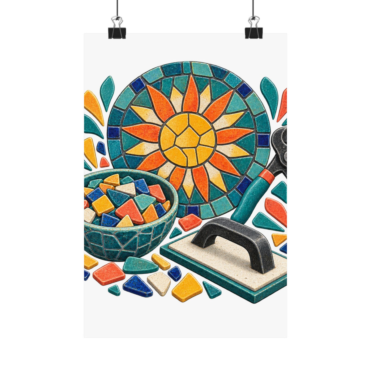 Sunburst Mosaic Making Workshop Poster