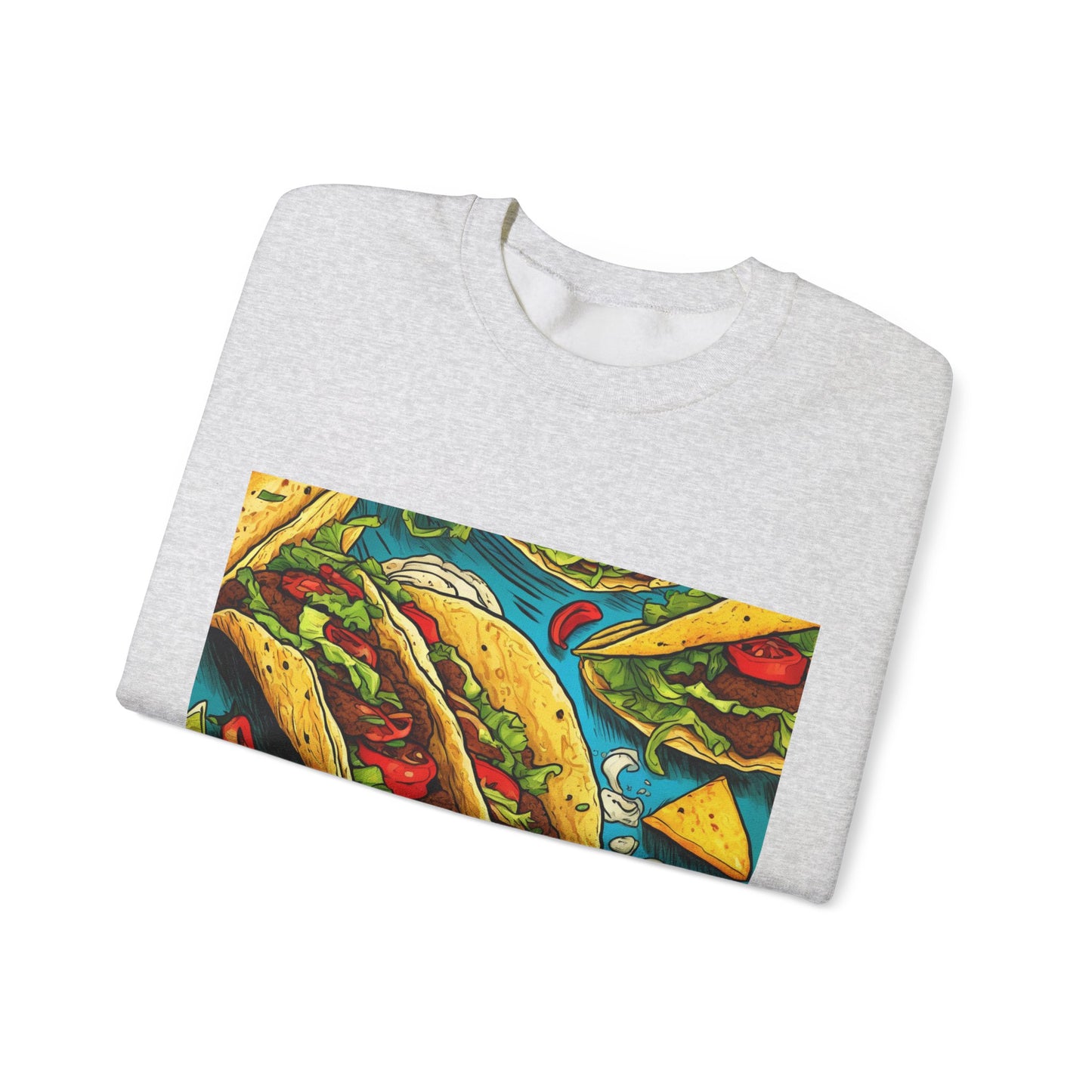 Taco Party Pattern Foodie Gift Art Sweatshirt