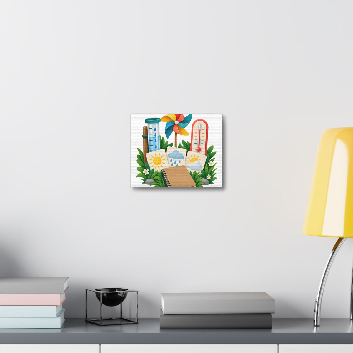Colorful Backyard Weather Watching Kit Canvas