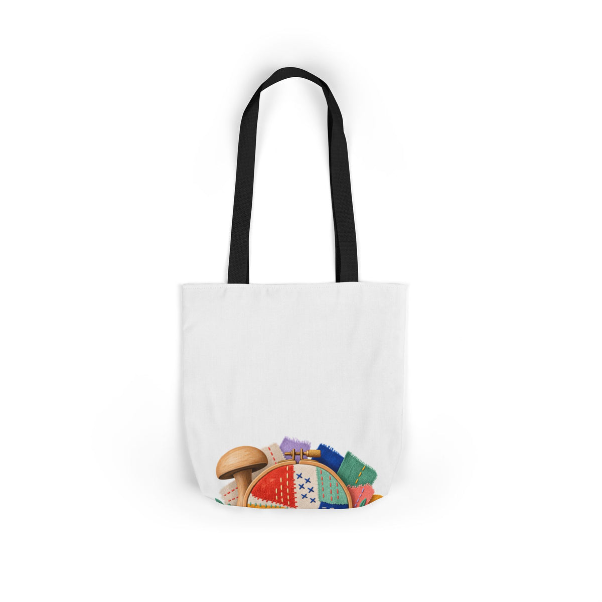 Colorful Visible Mending Workshop Tote Bag