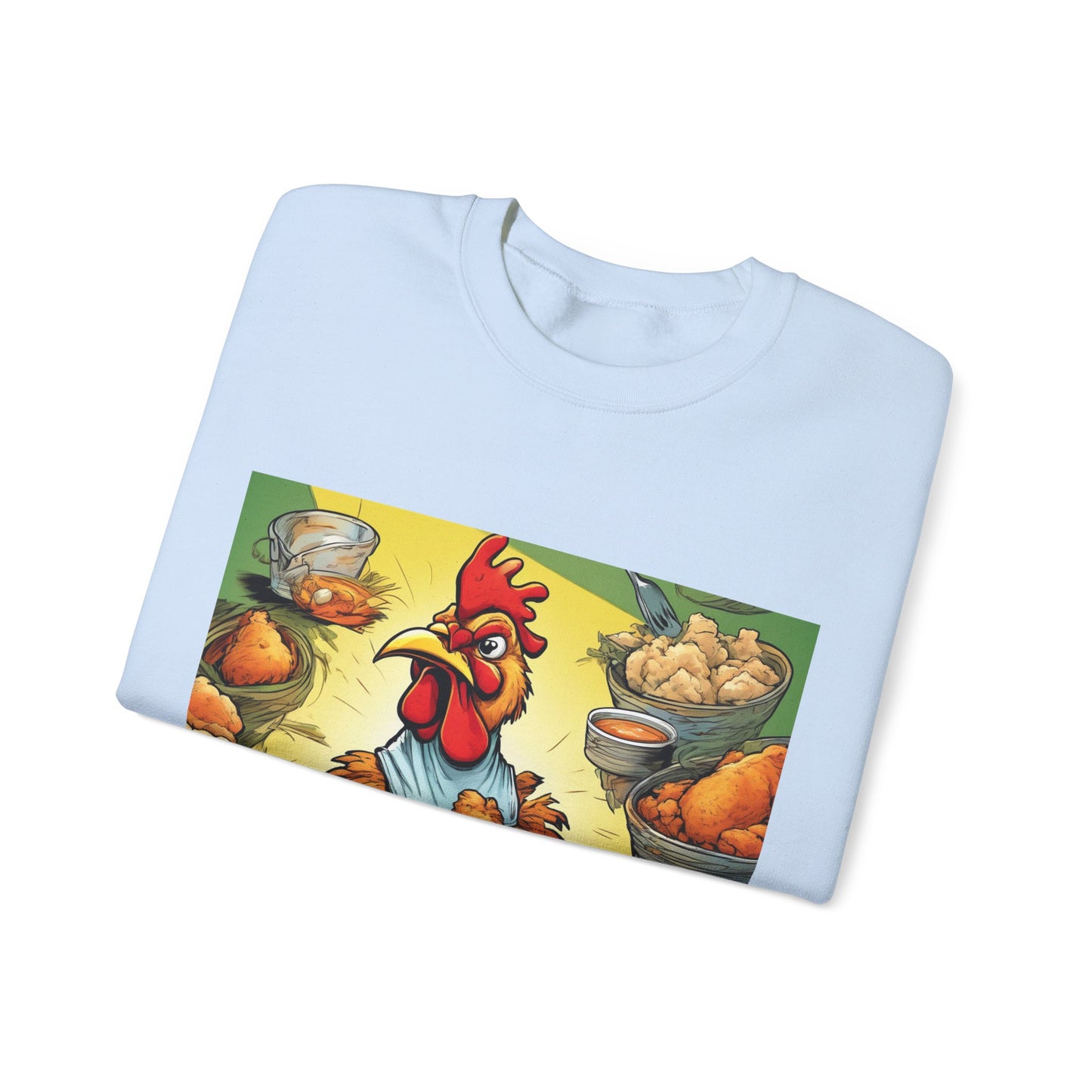 Funny Chicken Fried Food Comfort Food Art Sweatshirt