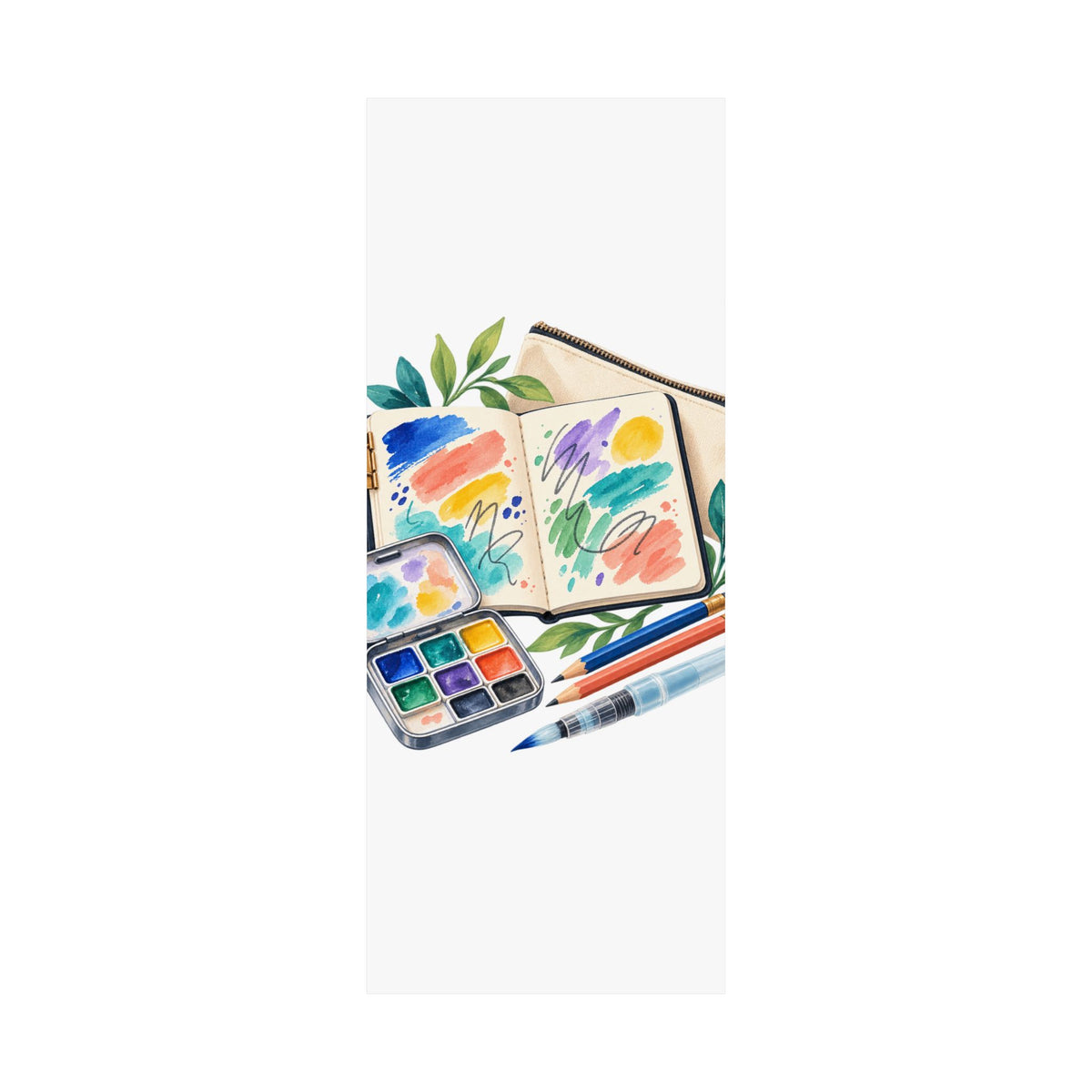 Colorful Urban Sketching Travel Kit Poster