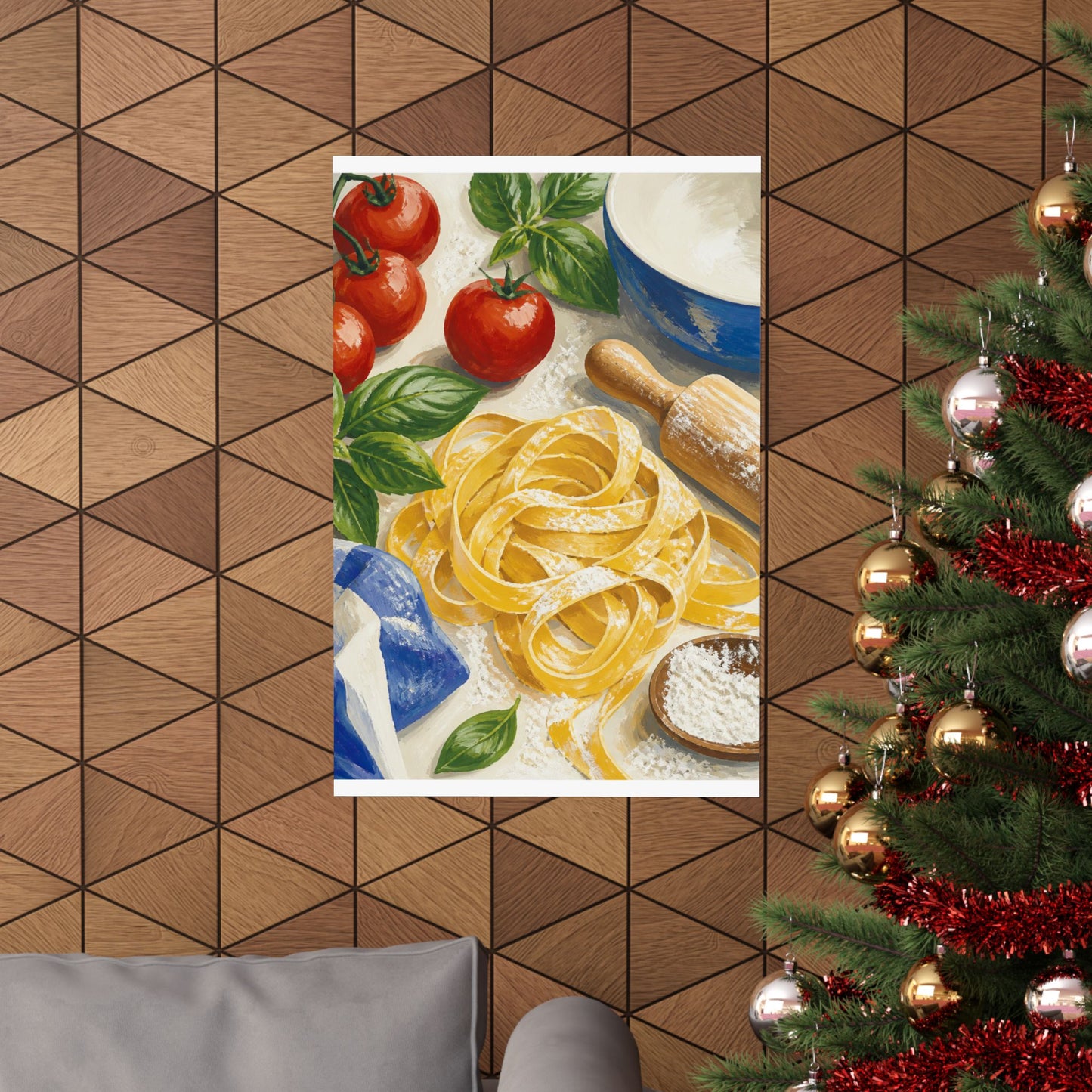 Fresh Pasta Making Kitchen Art Poster